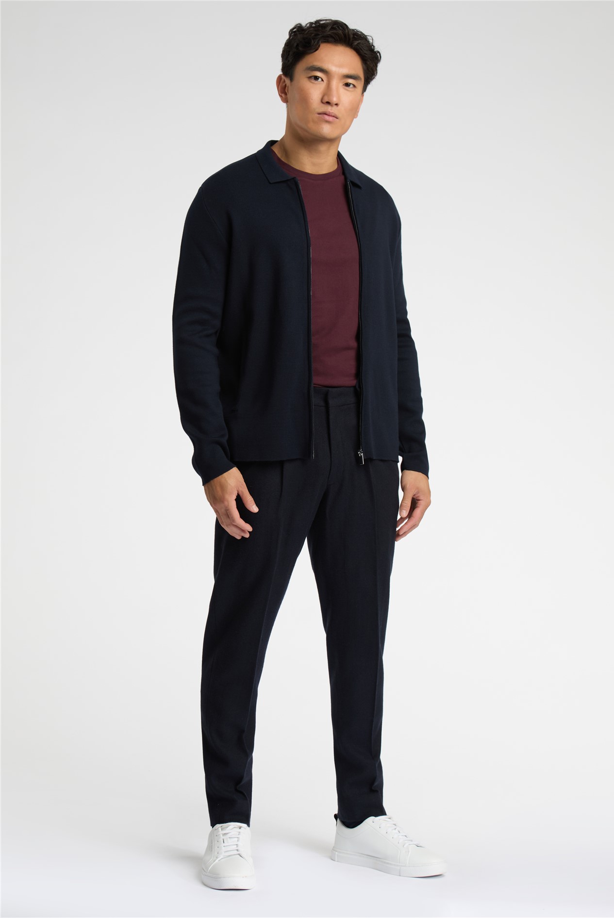 Melka Burgundy Crew Neck T-Shirt