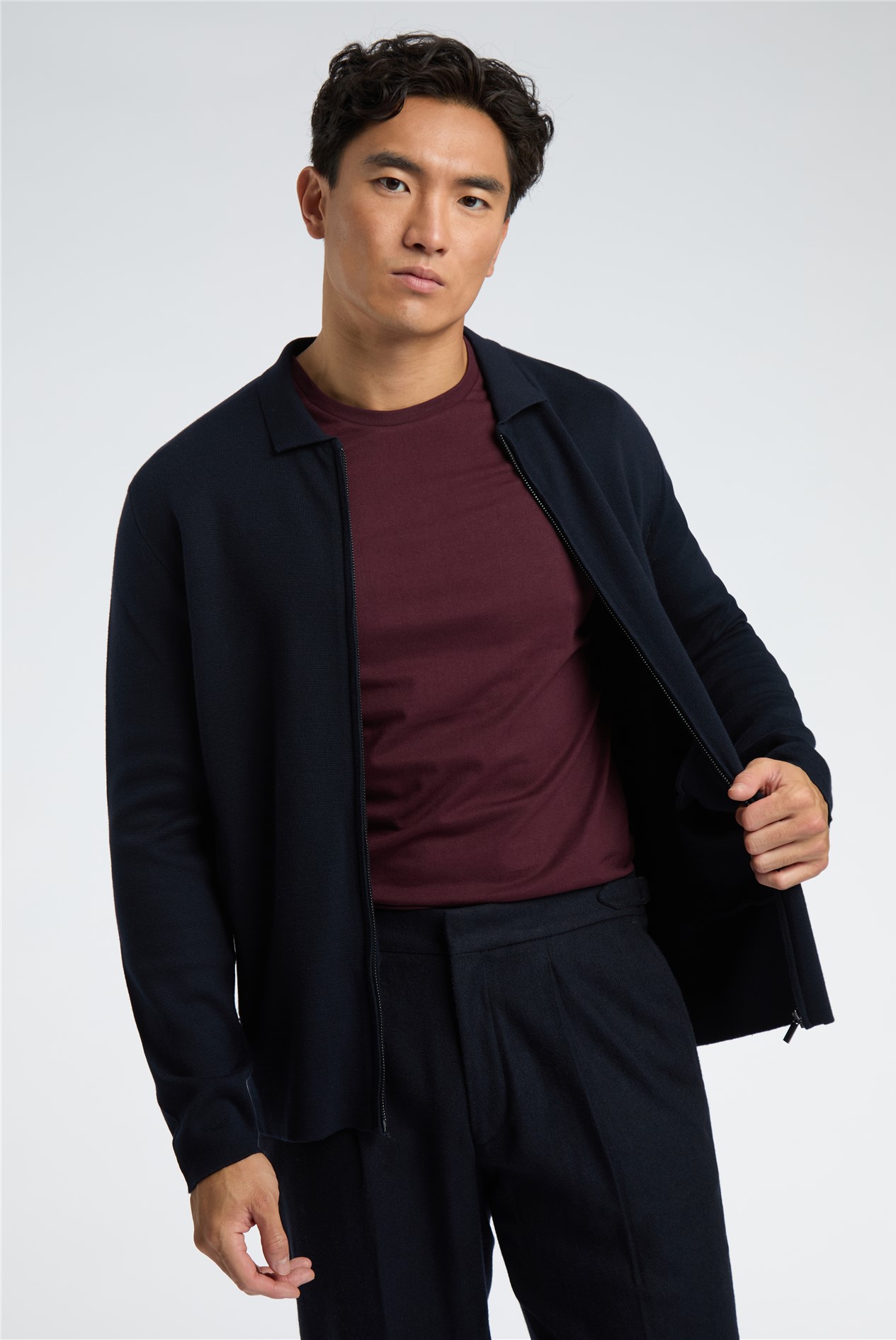 Melka Burgundy Crew Neck T-Shirt