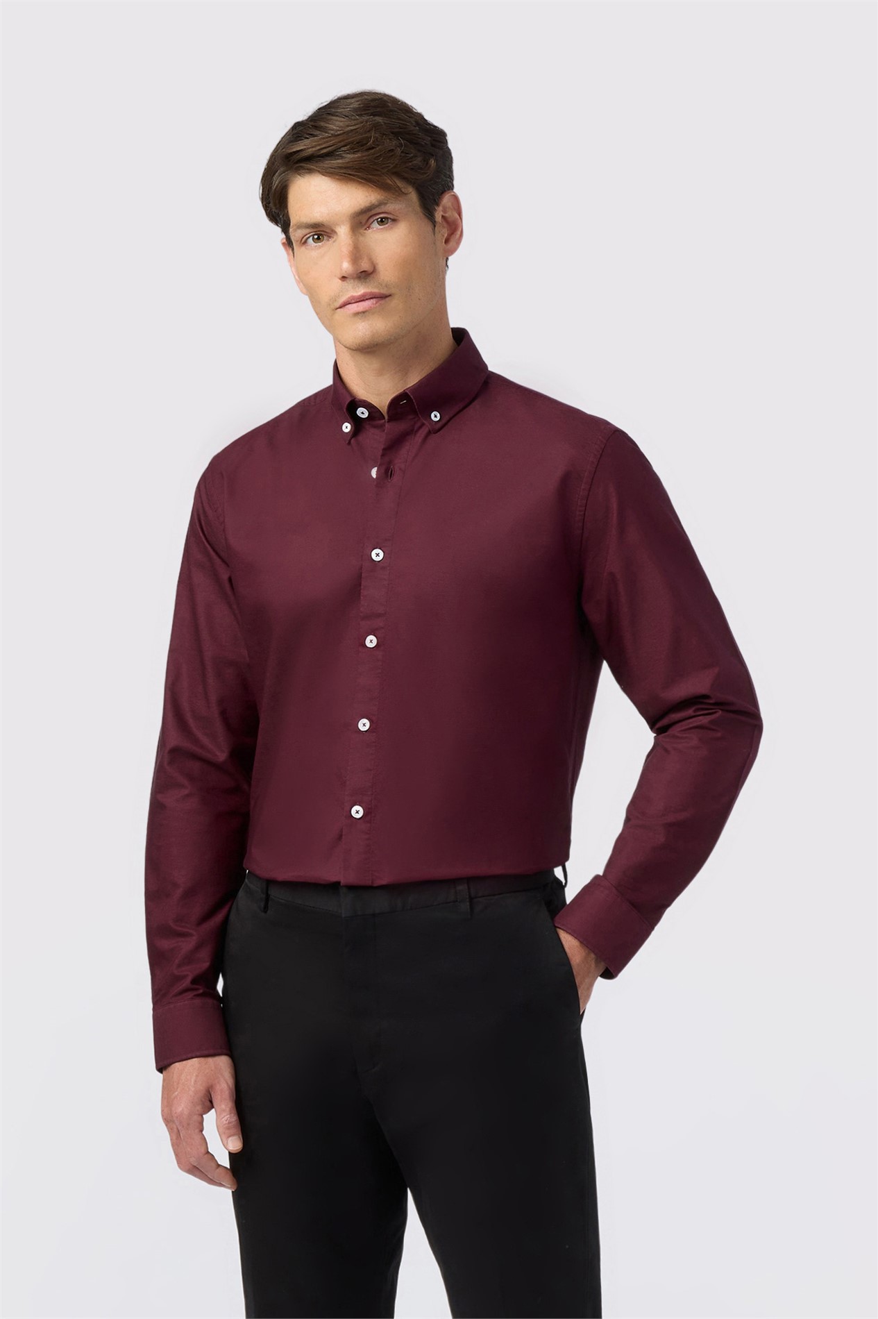 Melka Burgundy Oxford Shirt