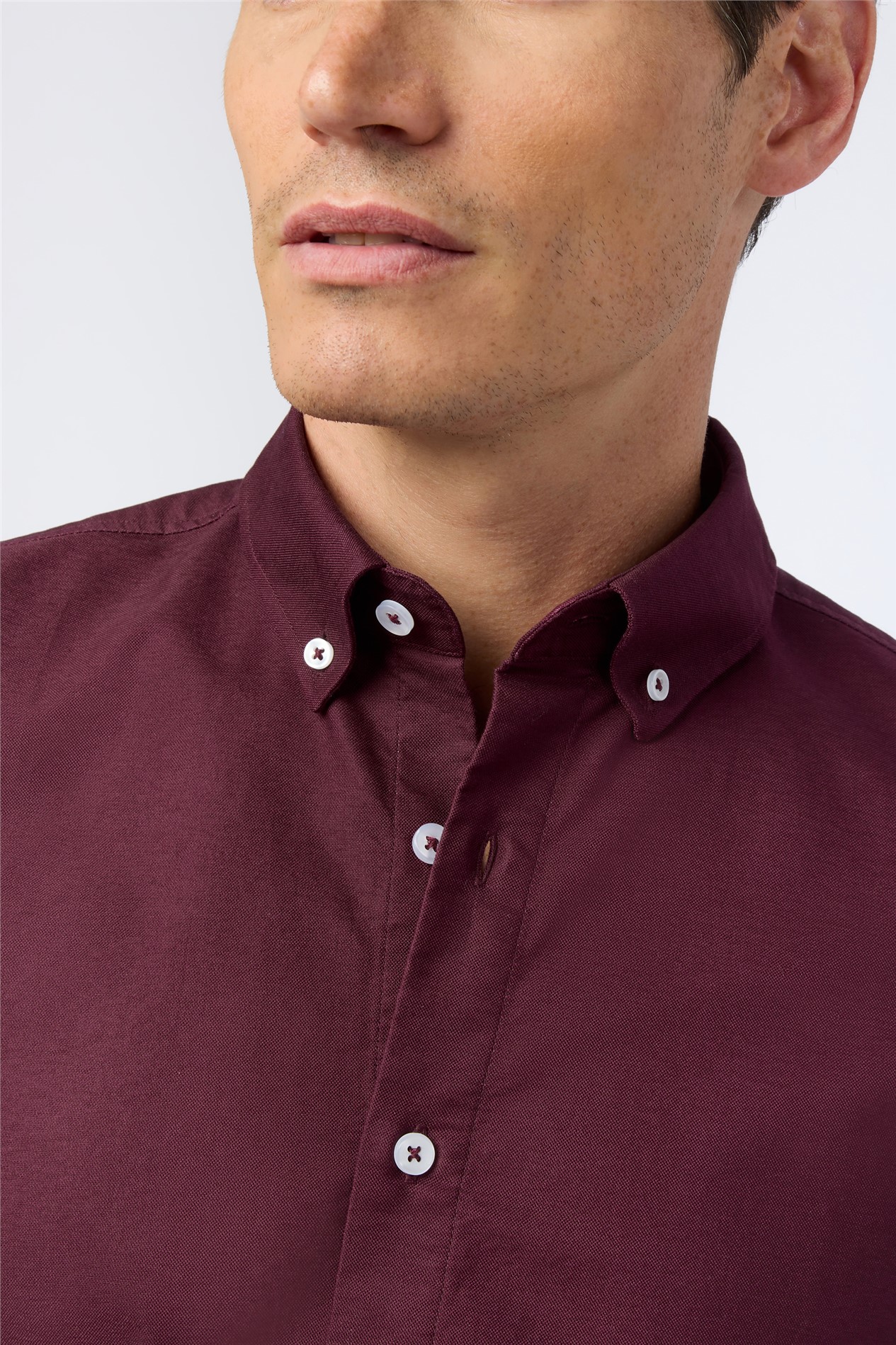 Melka Burgundy Oxford Shirt