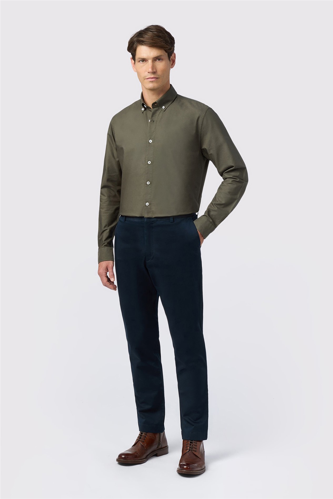 Melka Olive Oxford Shirt