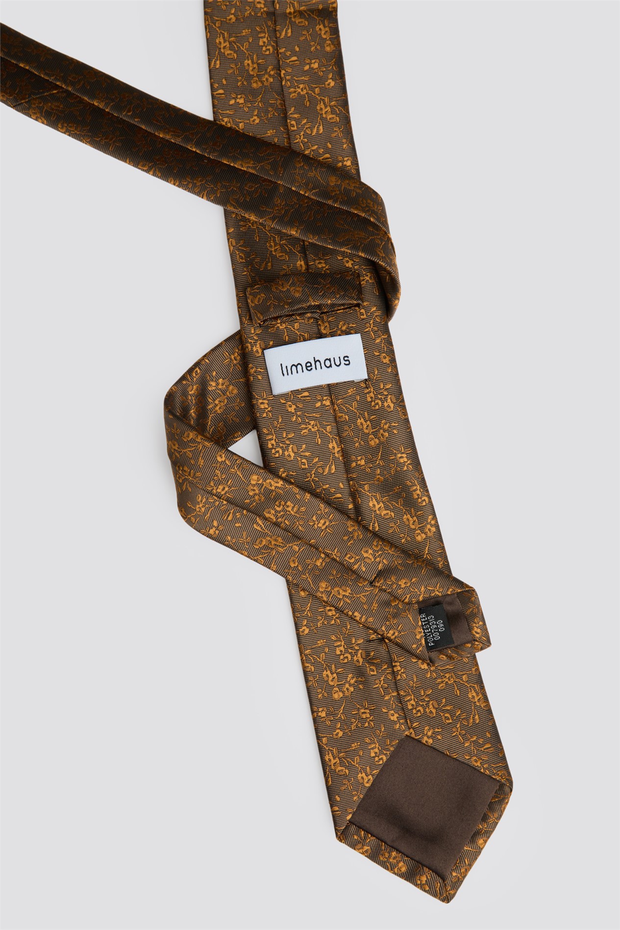  Bronze Mini Floral Tie