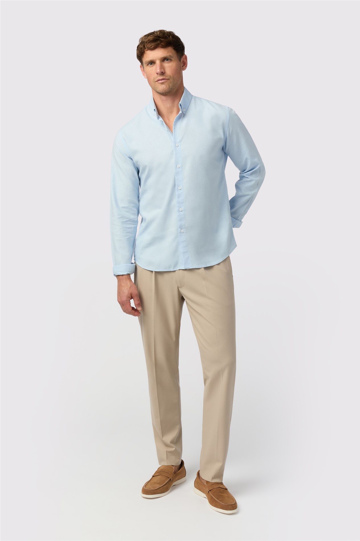 Melka Light Blue Linen Shirt