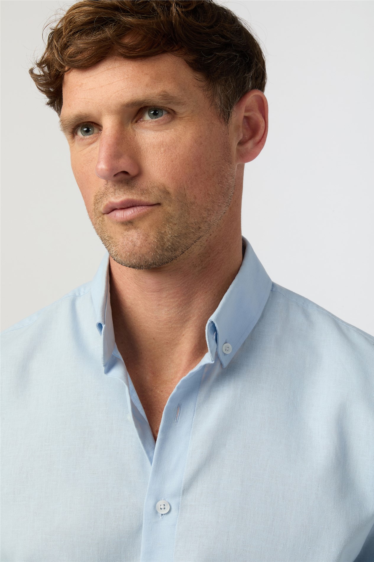Melka Light Blue Linen Shirt