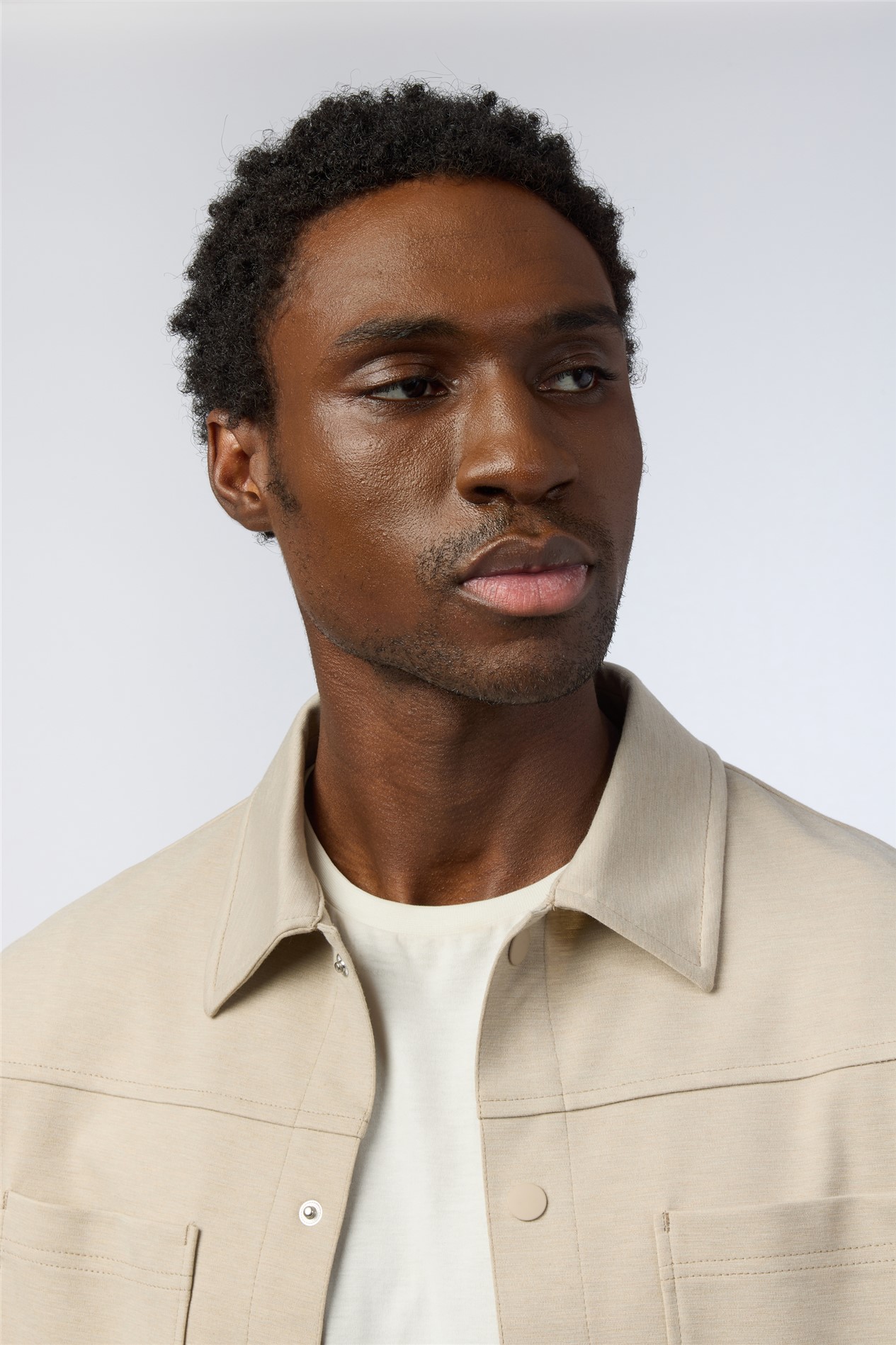 Melka Oatmeal Jersey Overshirt