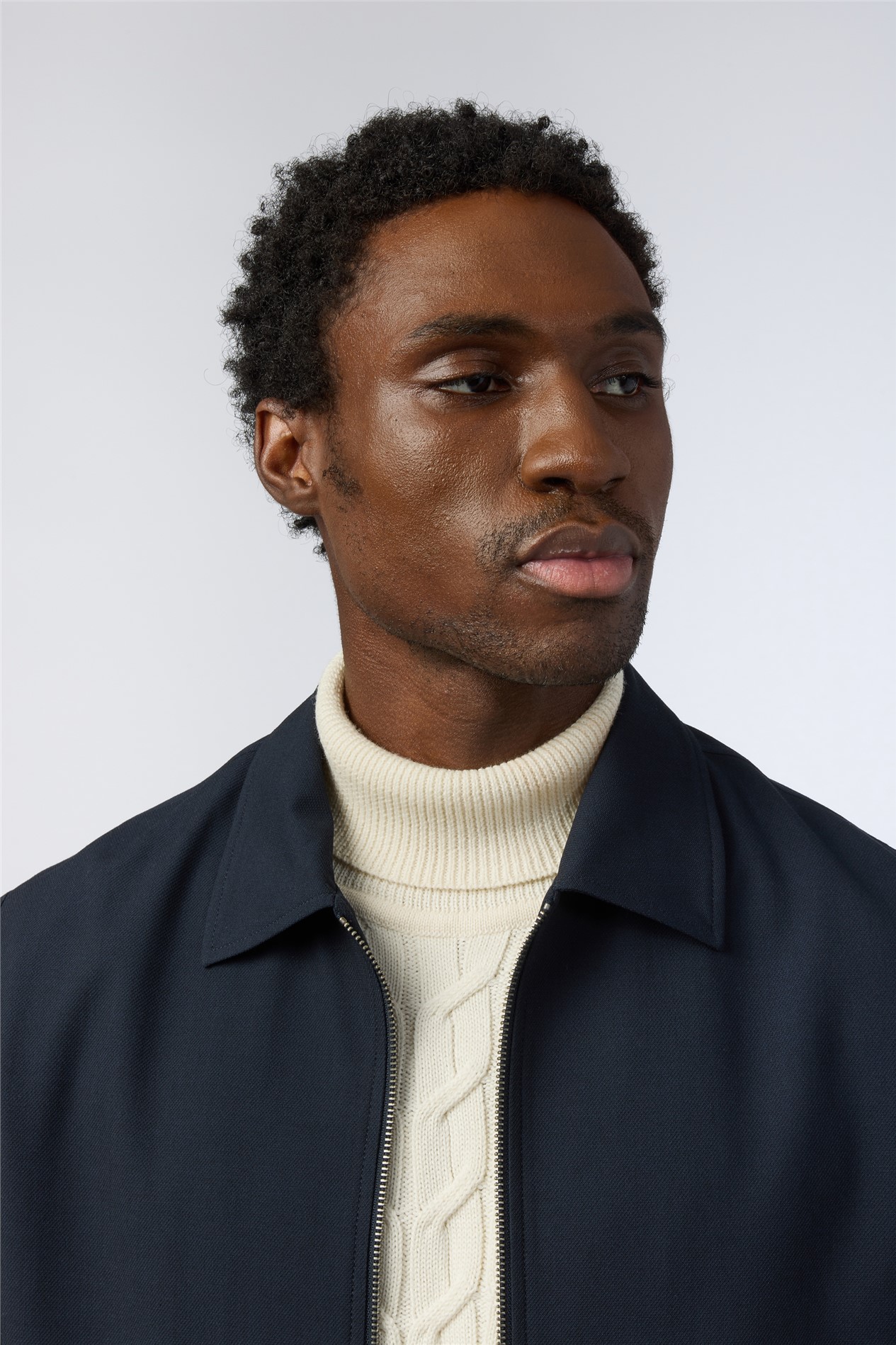 Melka Navy Zipped Jacket