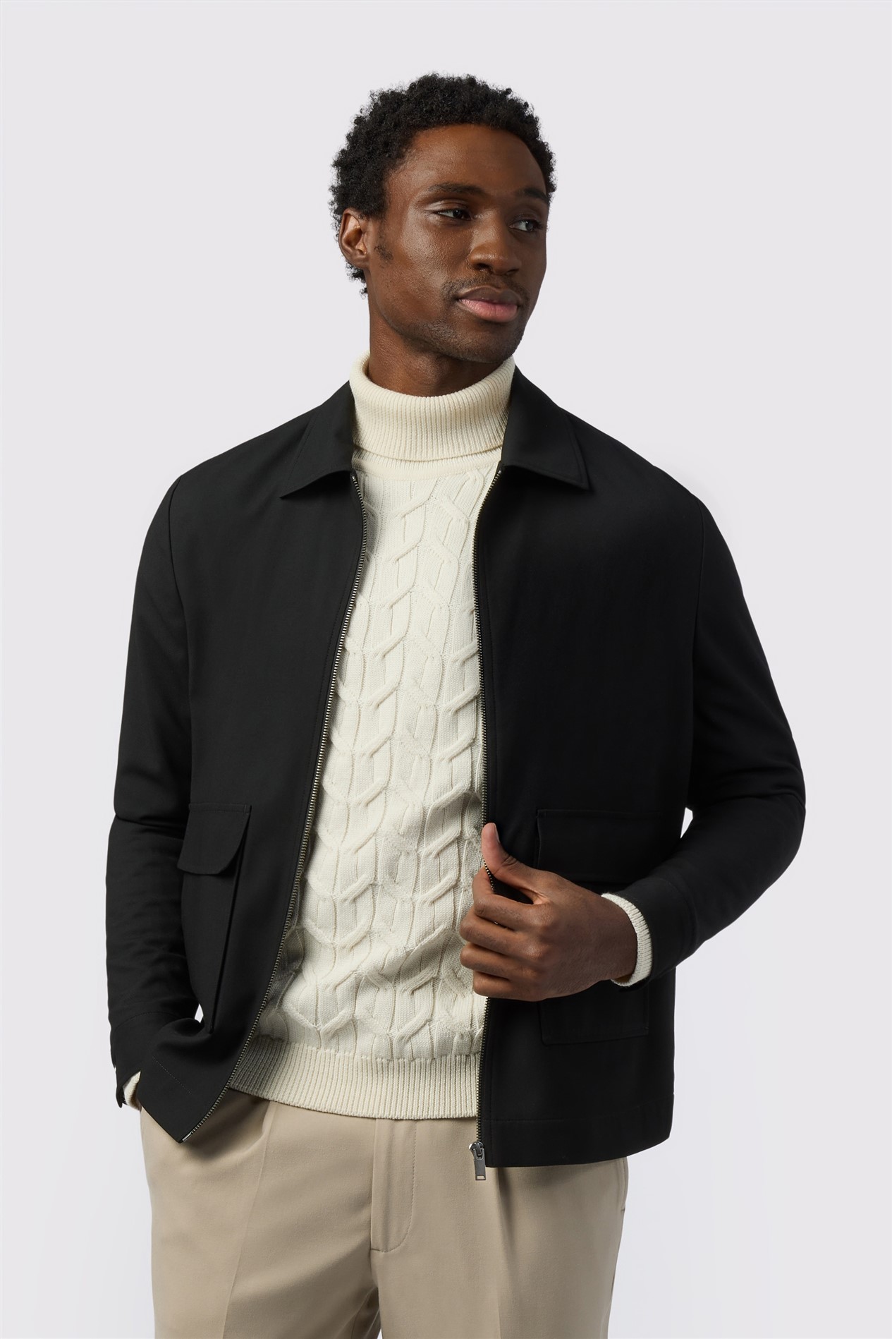Melka Black Zipped Jacket