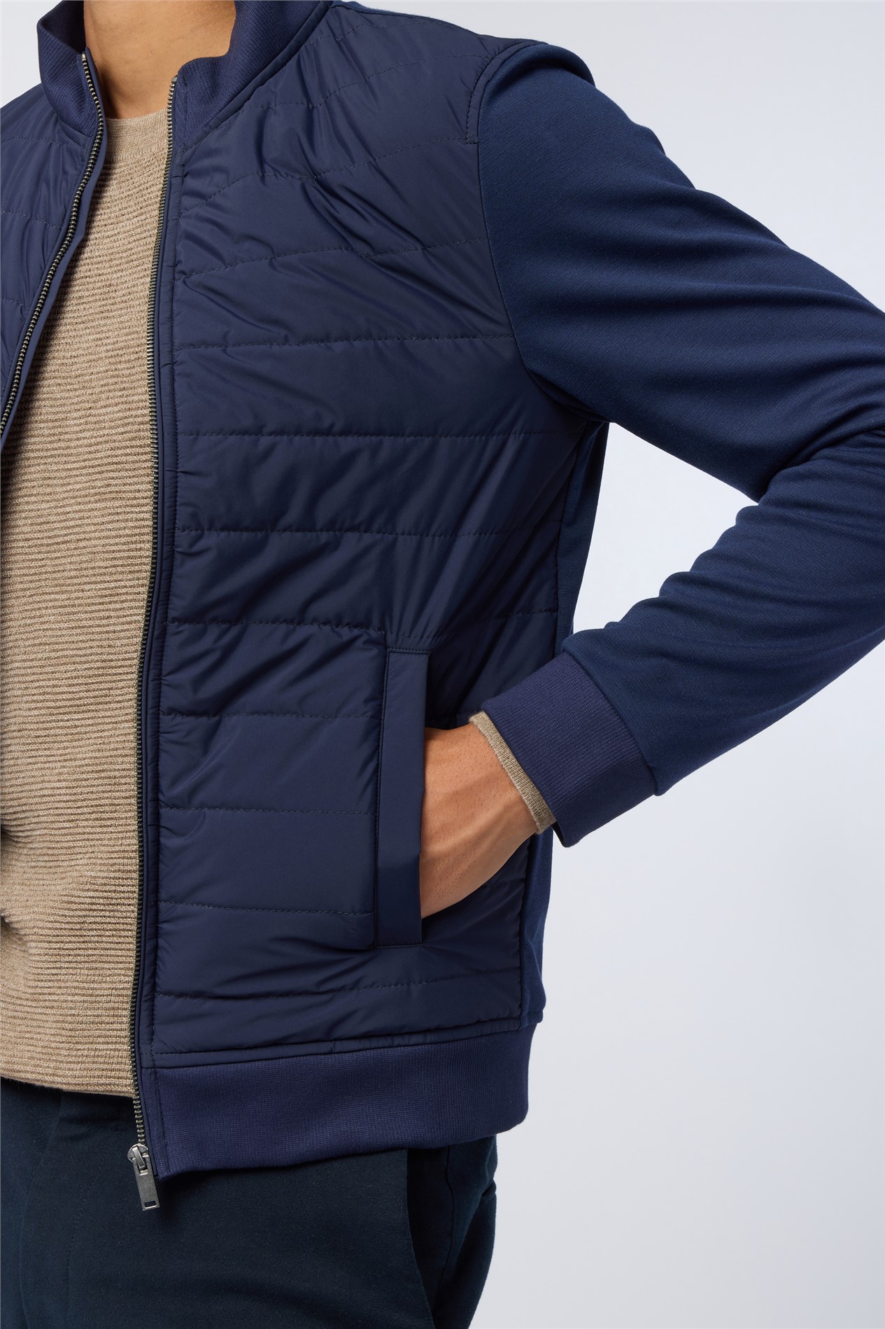 Melka Navy Zip Through Jacket
