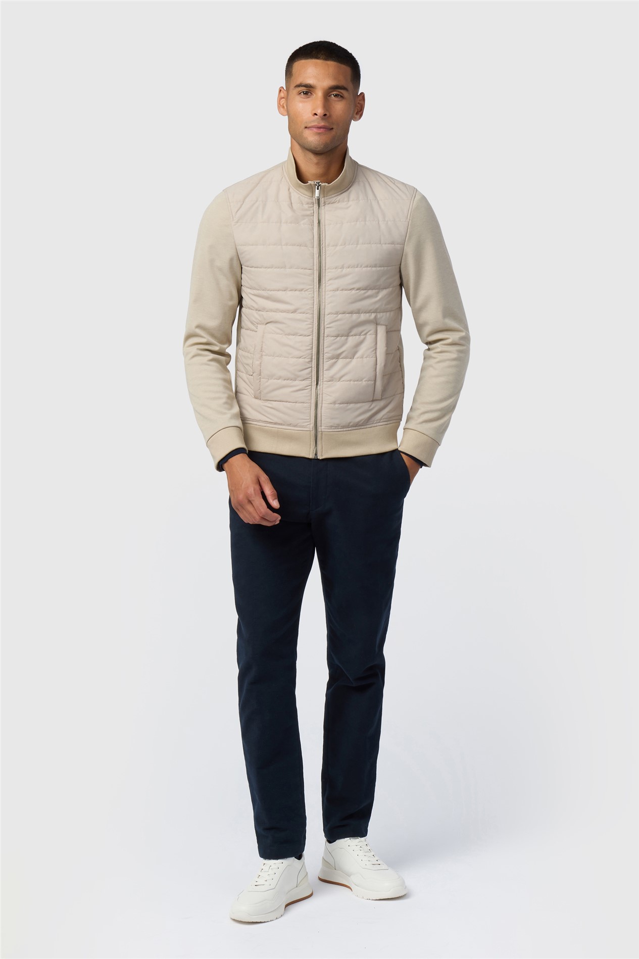 Melka Oatmeal Zip Through Jacket