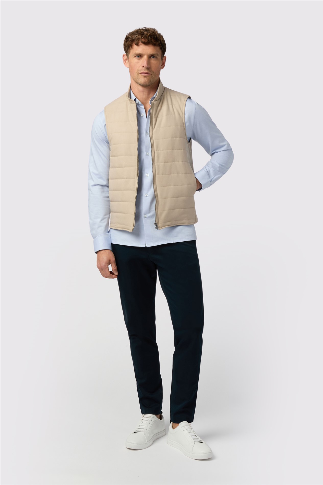 Melka Stone Zip Through Gilet