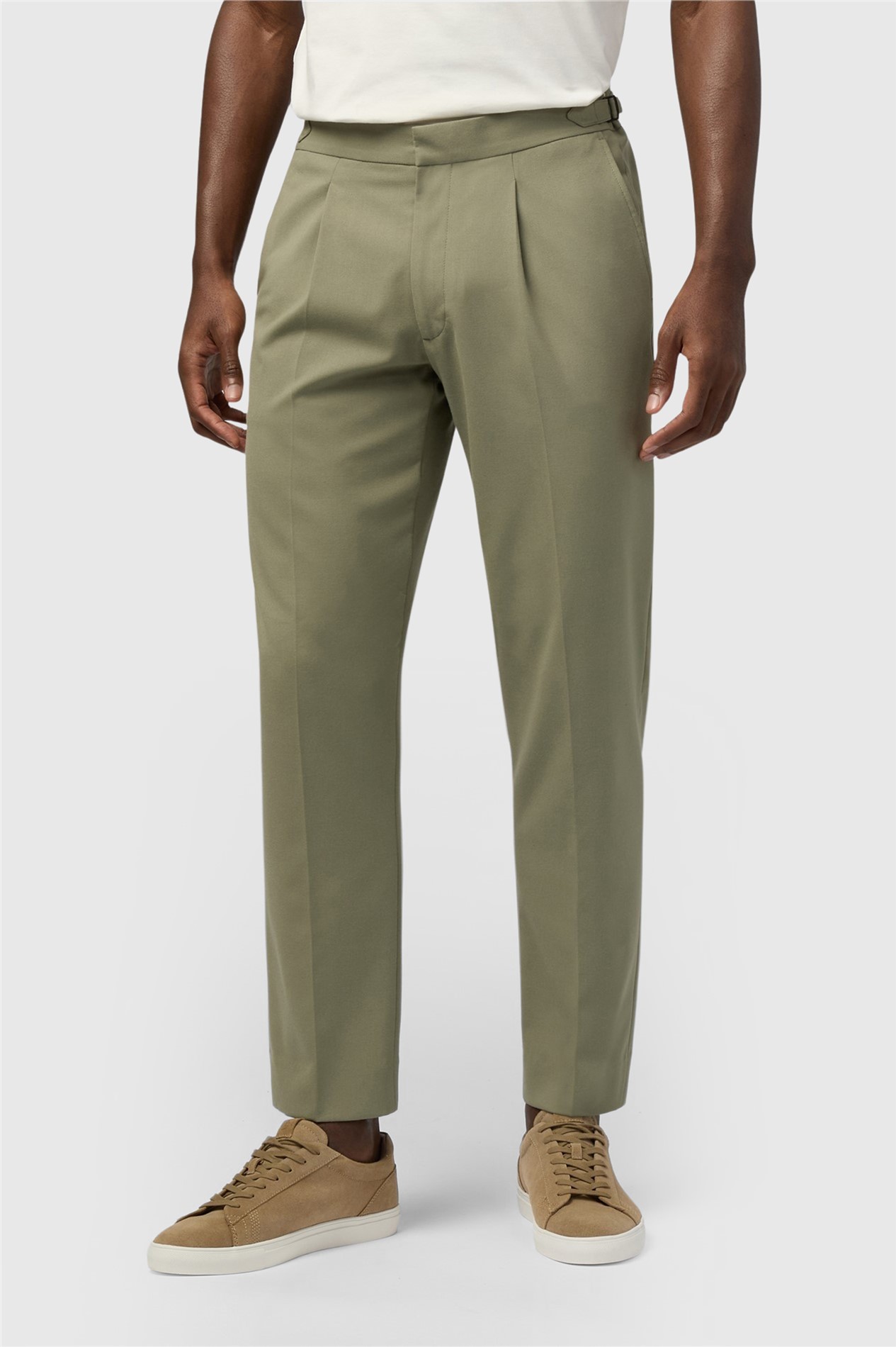 Melka Olive Trousers with Side Adjuster