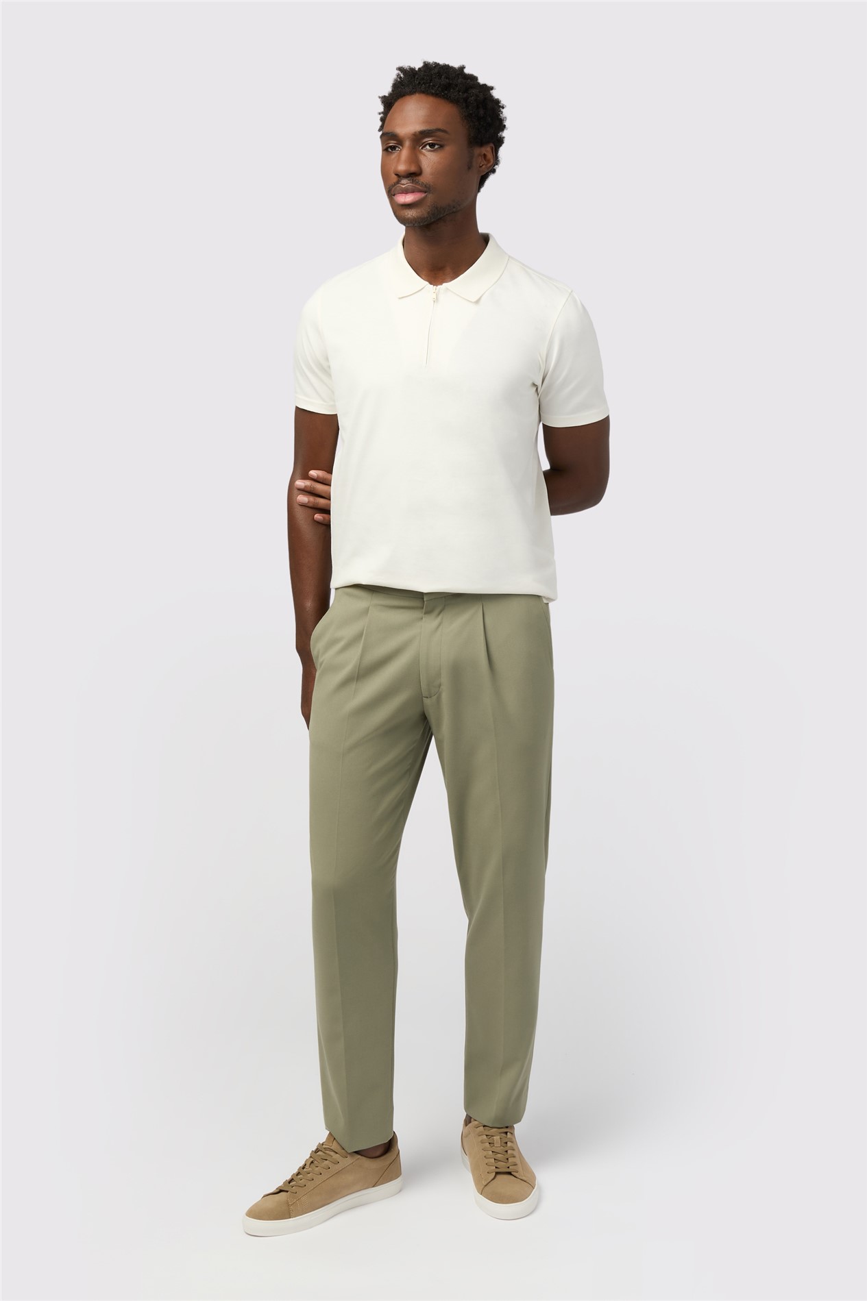 Melka Olive Trousers with Side Adjuster