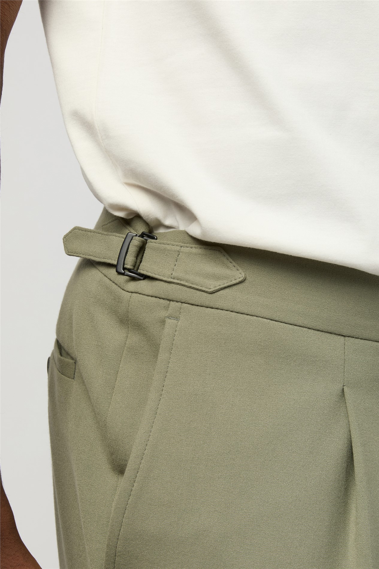 Melka Olive Trousers with Side Adjuster