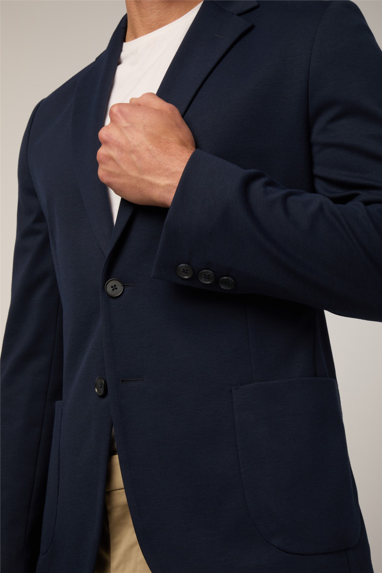 Melka Navy Jersey Blazer