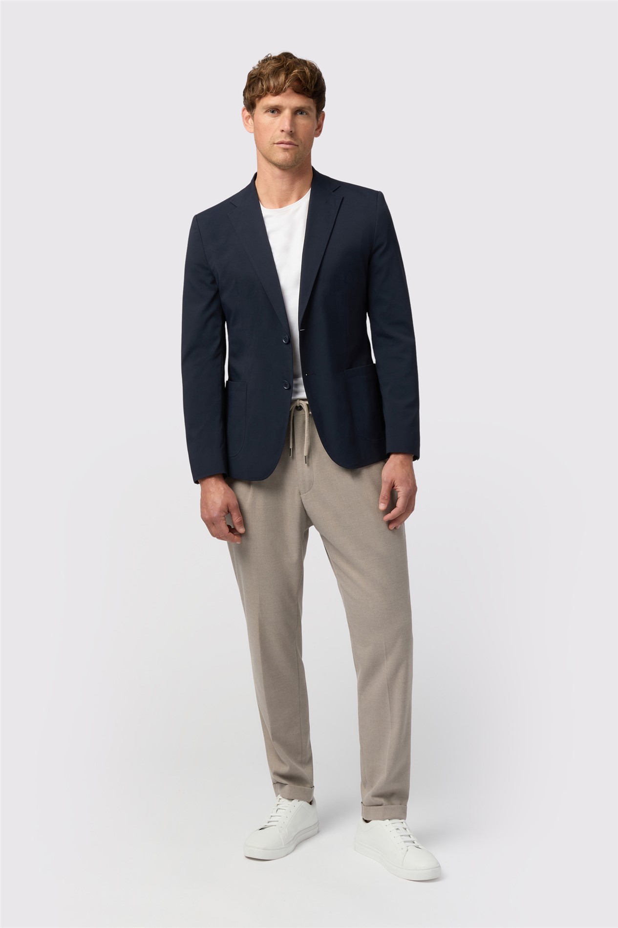 Melka Navy Textured Blazer