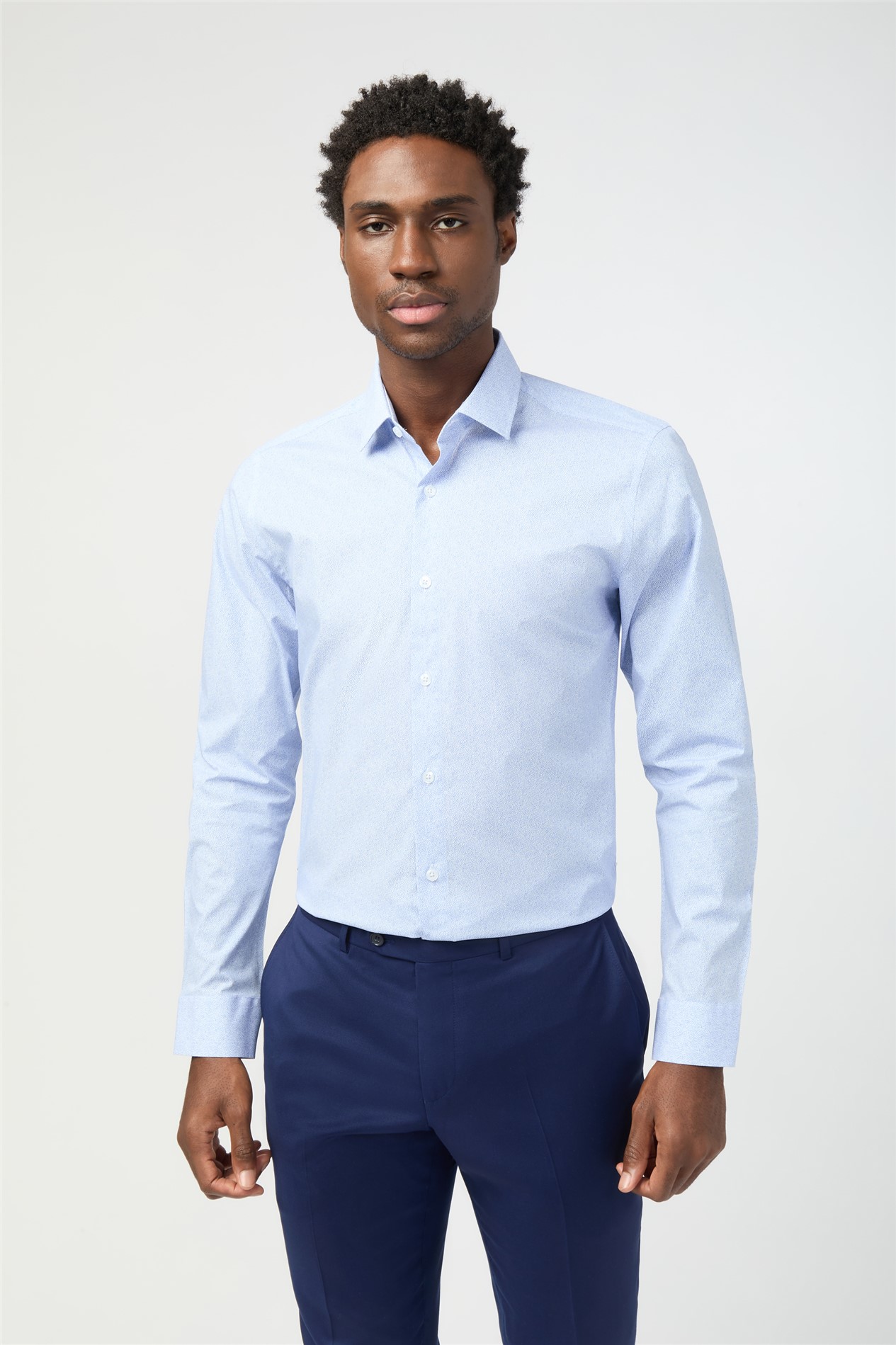 Limehaus Slim Fit Dot Print Shirt