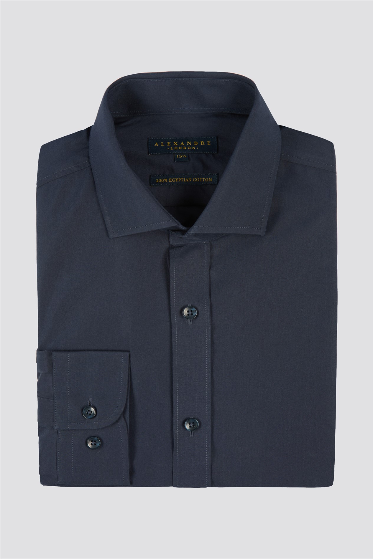  Tailored Fit Adjustable Cuff Cutaway Collar Shirt