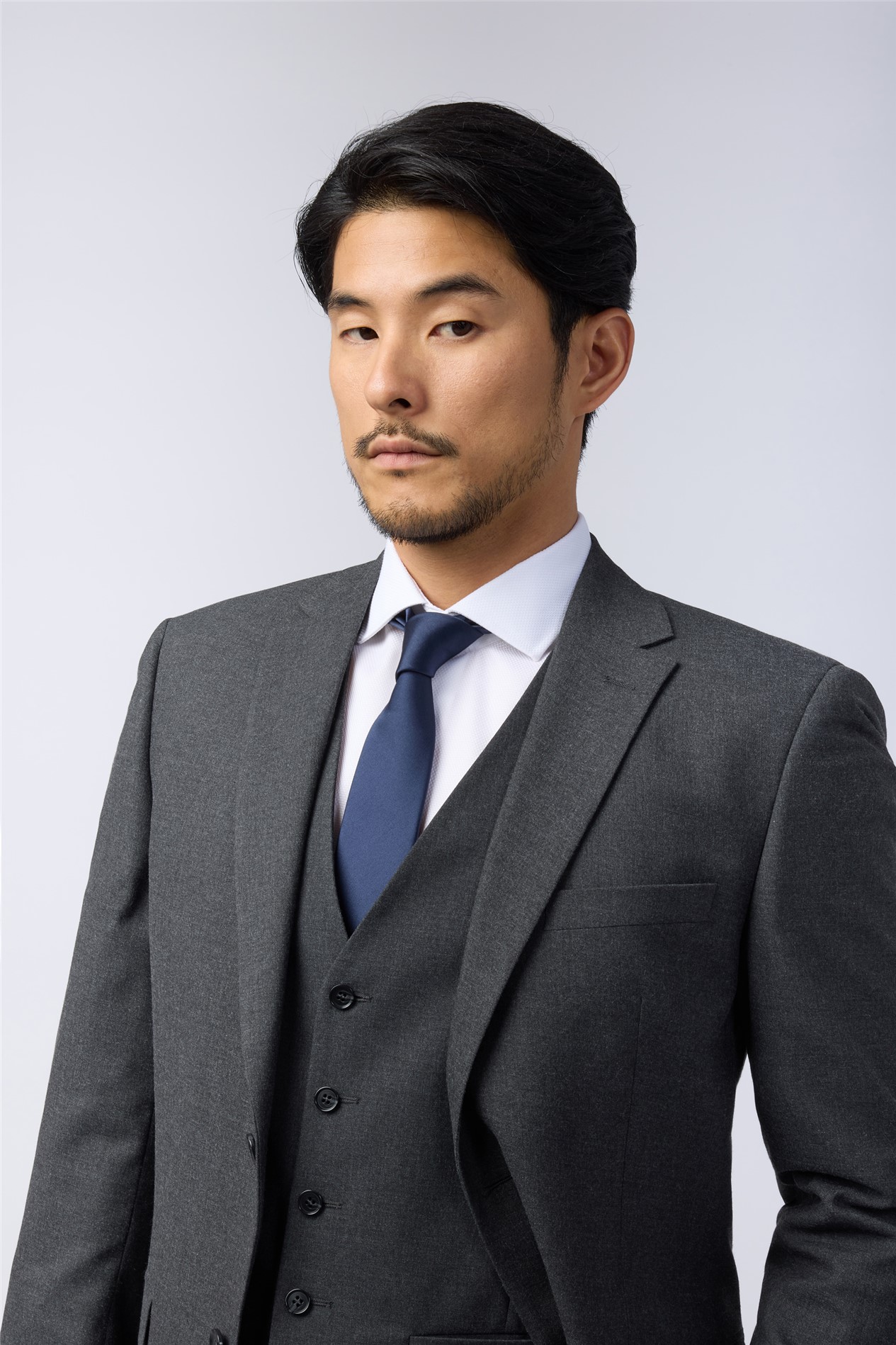 Limehaus Regular Fit Charcoal Stretch Jacket