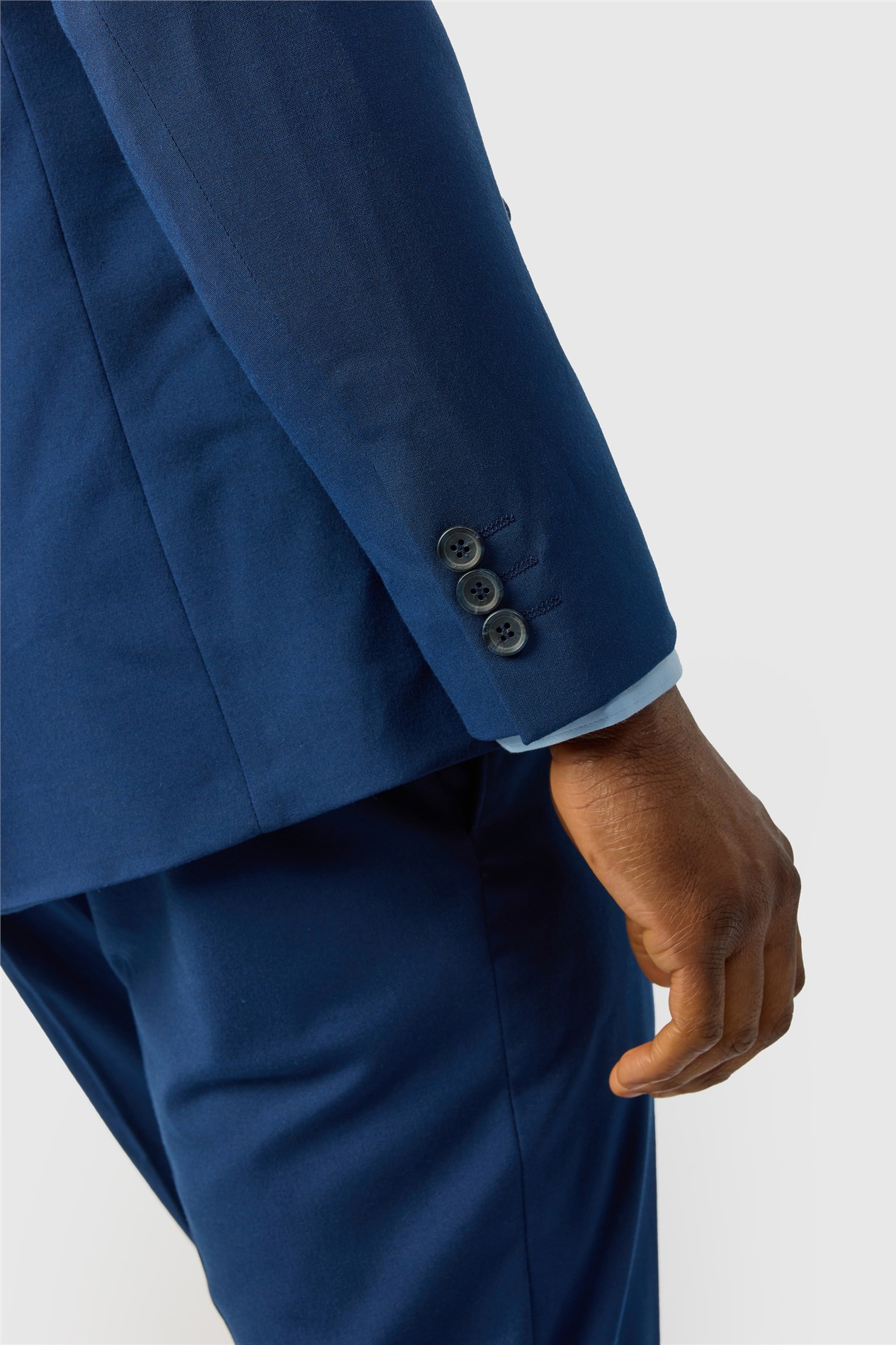 Limehaus Slim Fit Blue Stretch Jacket