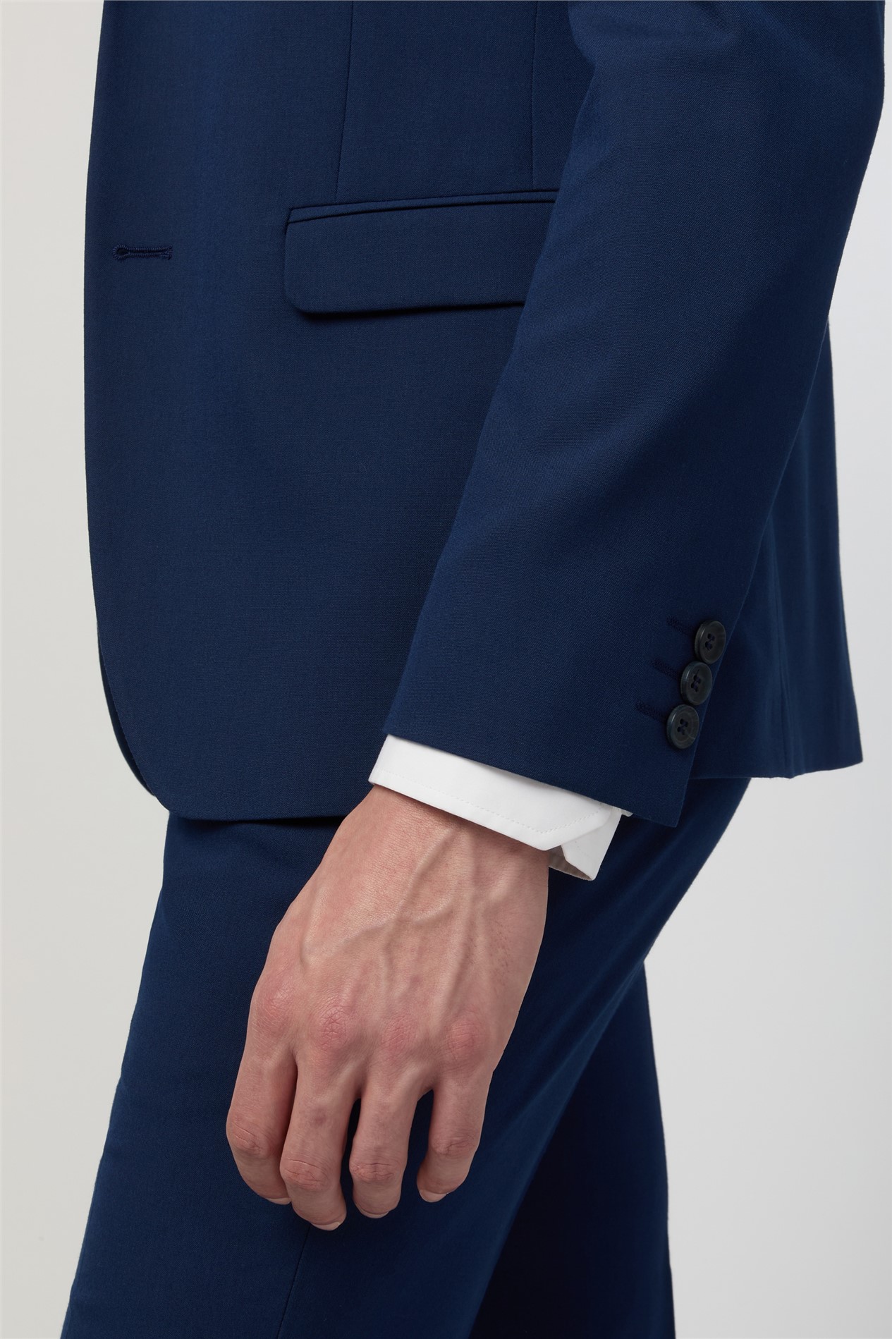 Limehaus Skinny Fit Blue Stretch Jacket