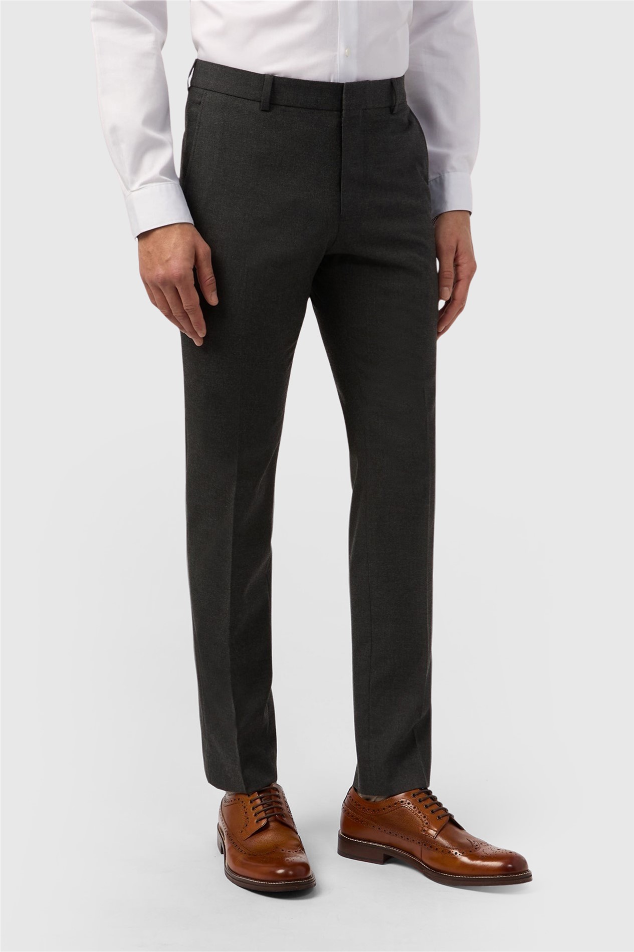 Limehaus Skinny Fit Charcoal Stretch Trouser