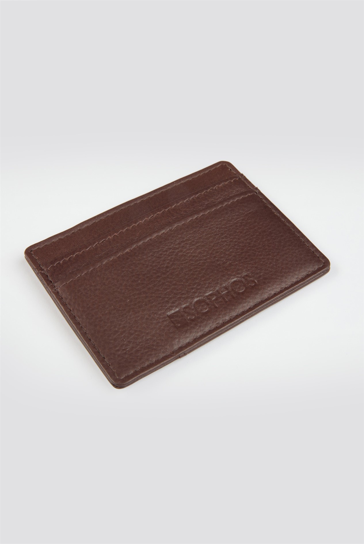 Sophos Brown Leather Card Holder