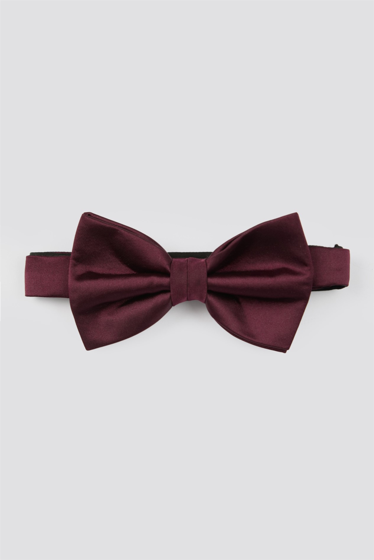  Burgundy Satin Bow Tie