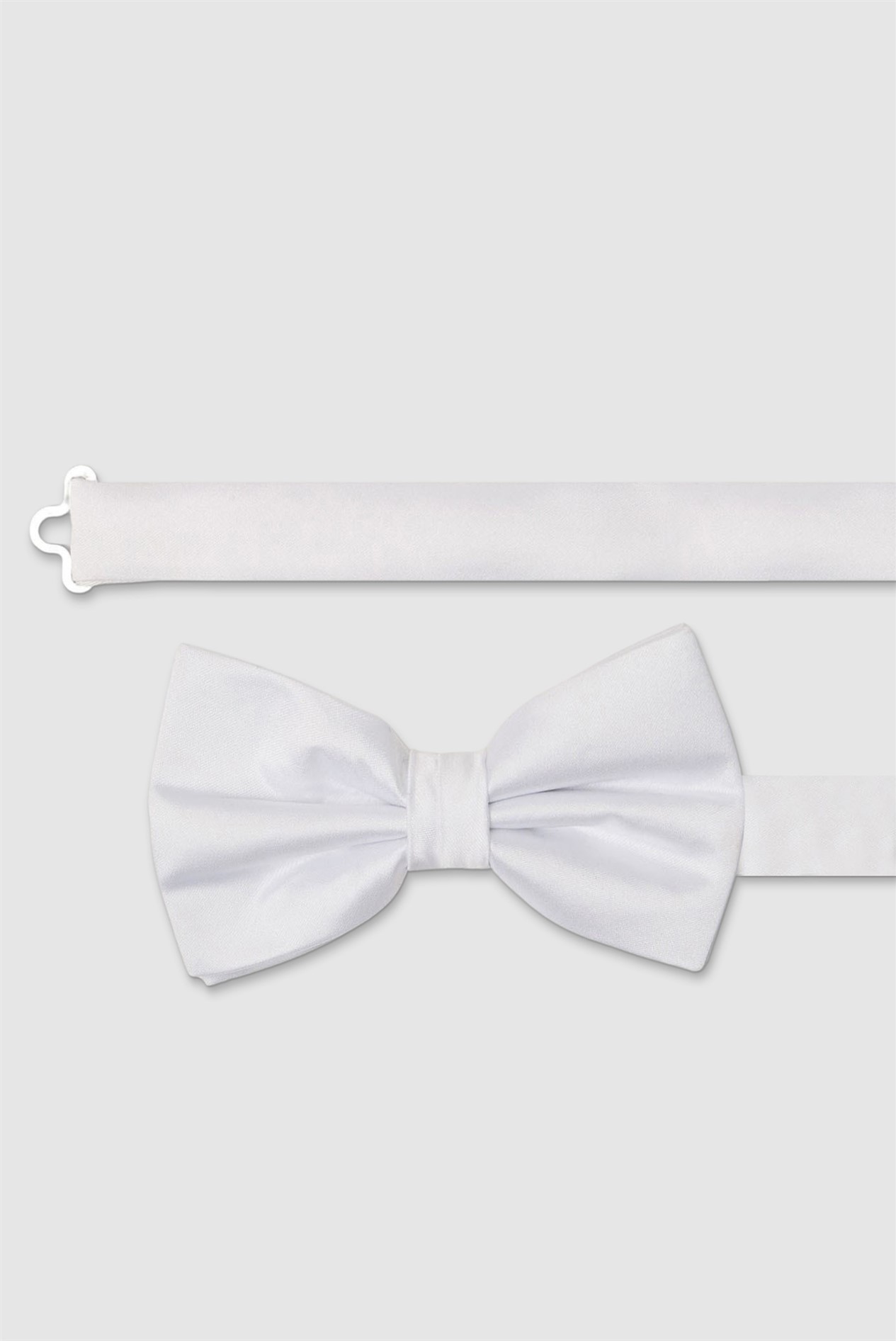 Limehaus White Satin Bow Tie