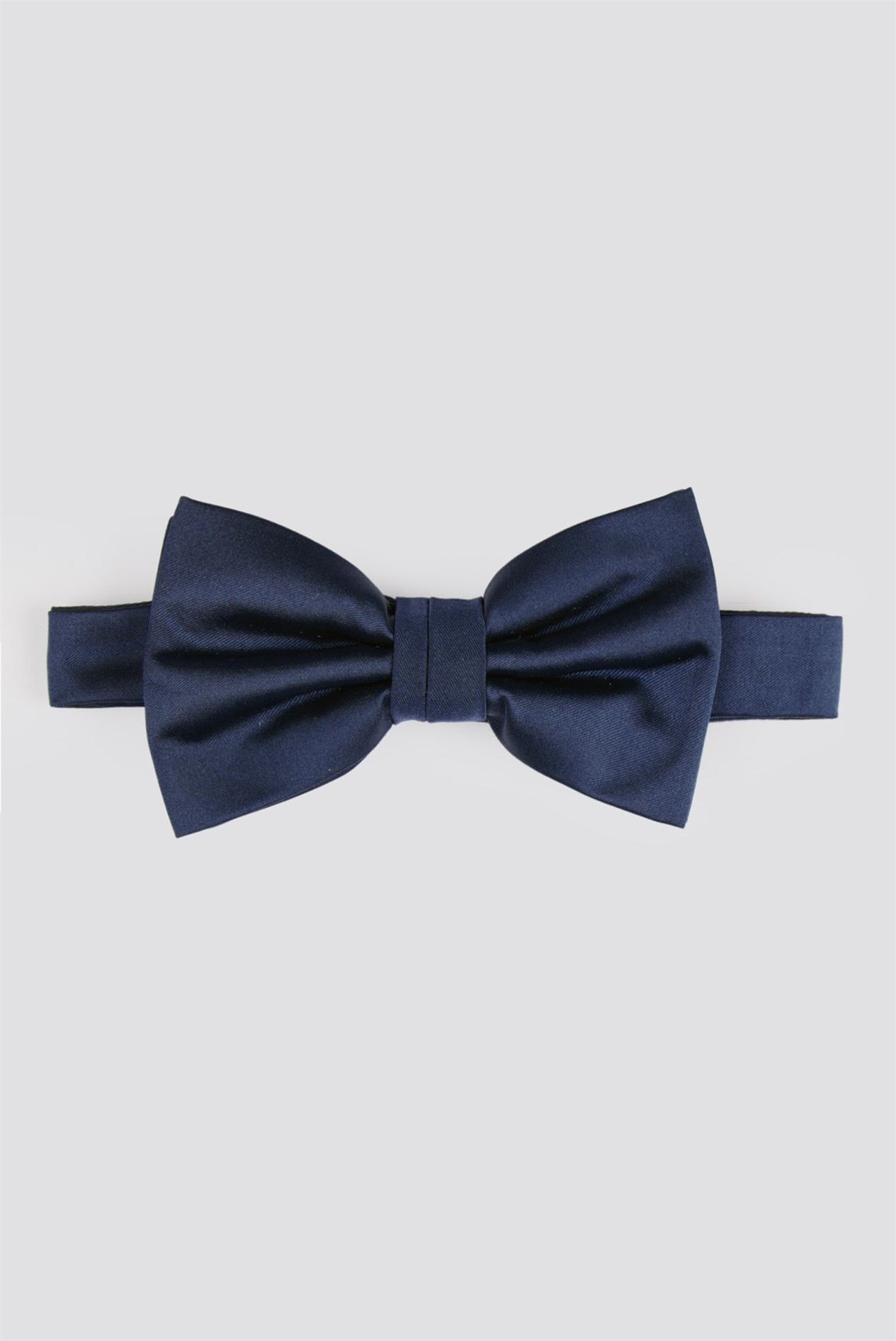  Navy Satin Bow Tie