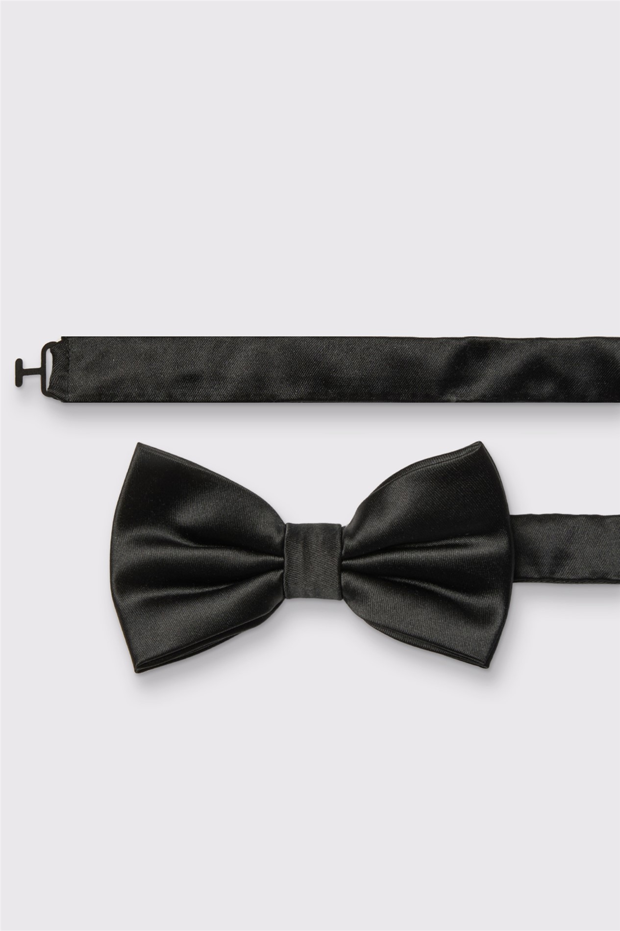 Black Satin Bow Tie