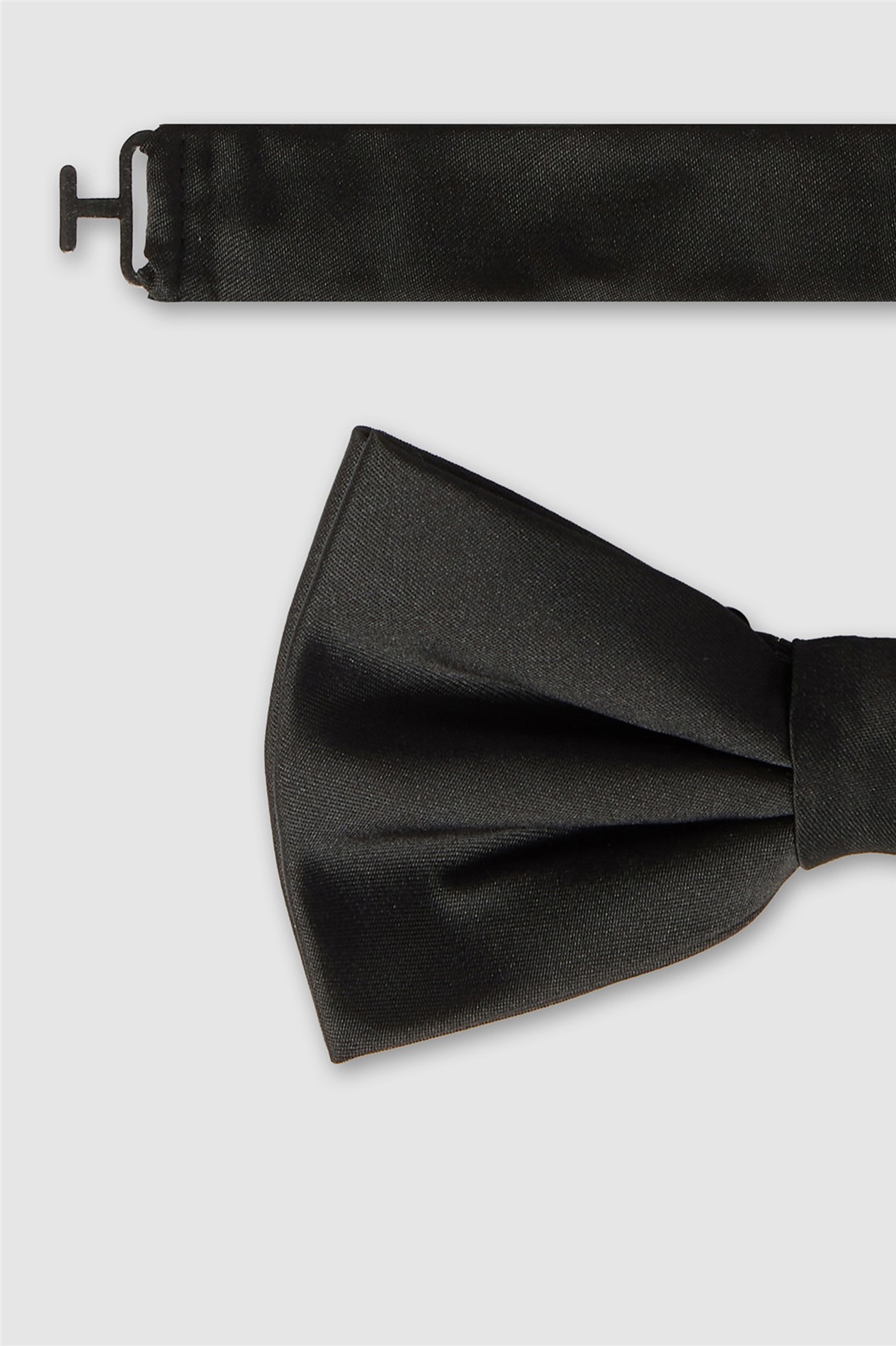 Limehaus Black Satin Bow Tie