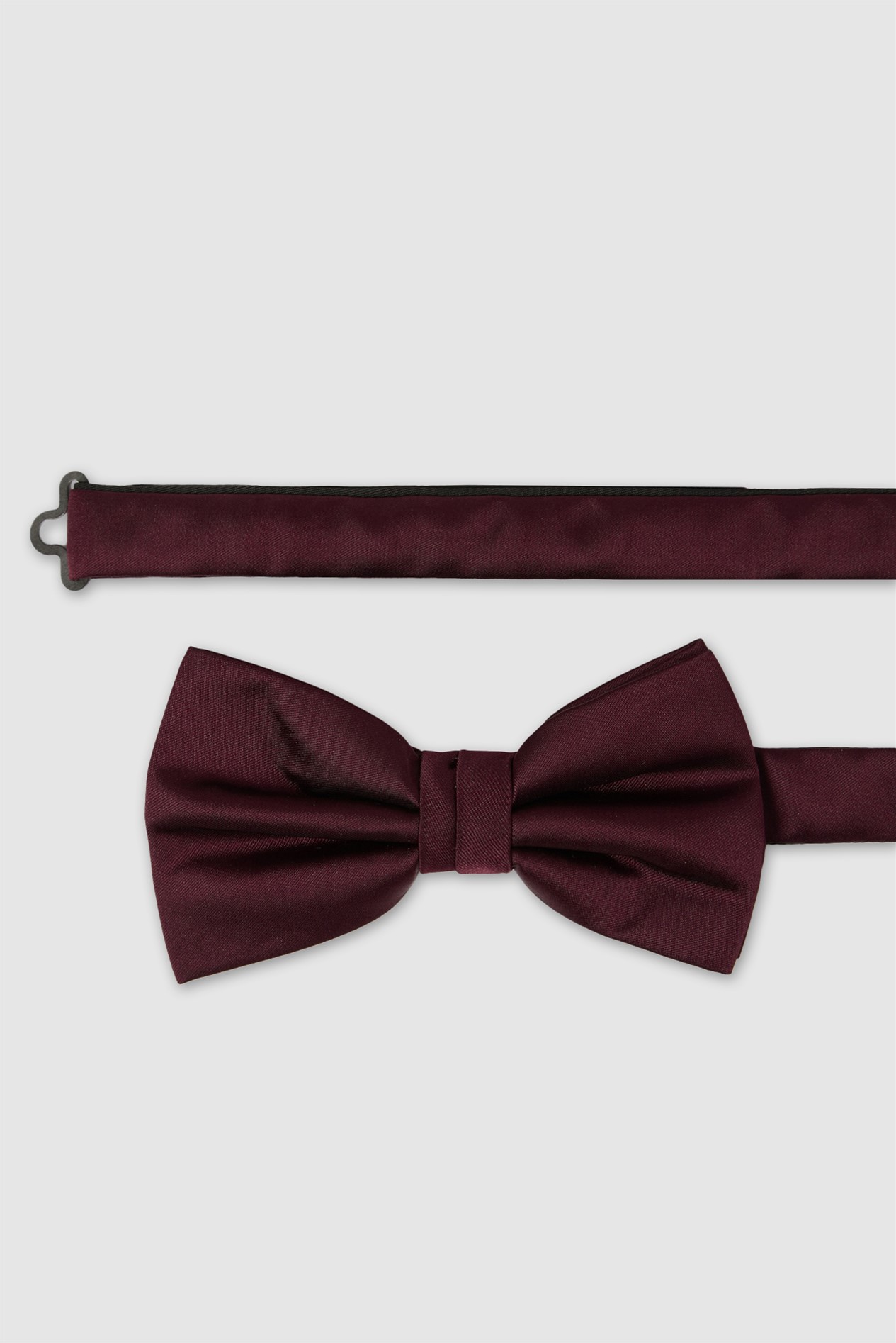 Limehaus Burgundy Satin Bow Tie