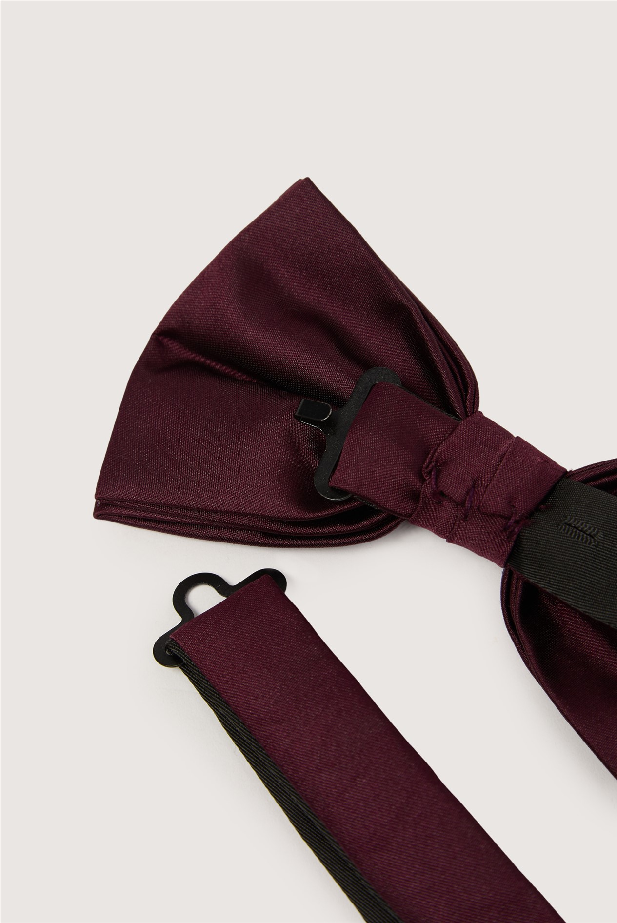  Burgundy Satin Bow Tie