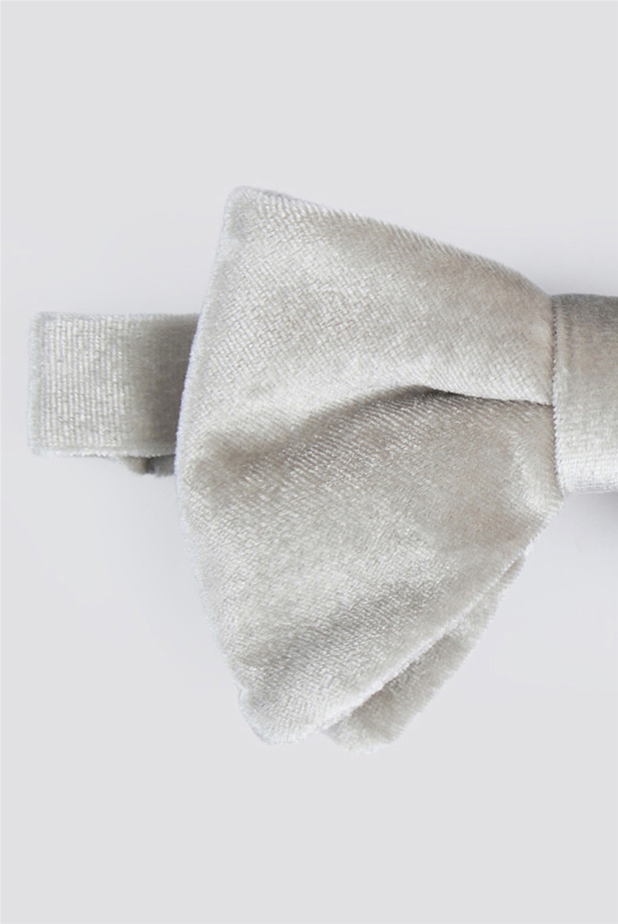 Limehaus Silver Velvet Bow Tie