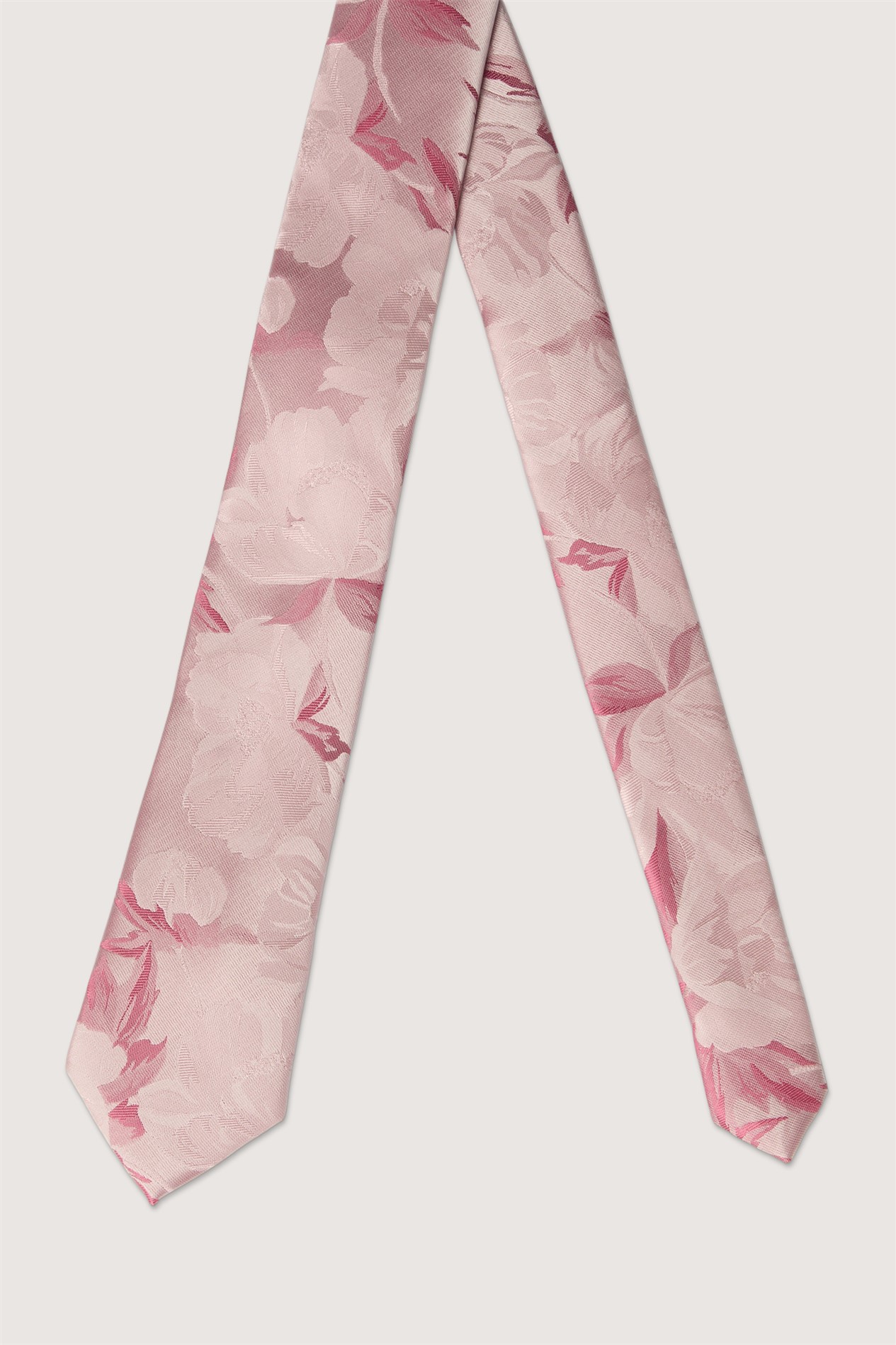 Antique Rogue Pink Summer Floral Tie