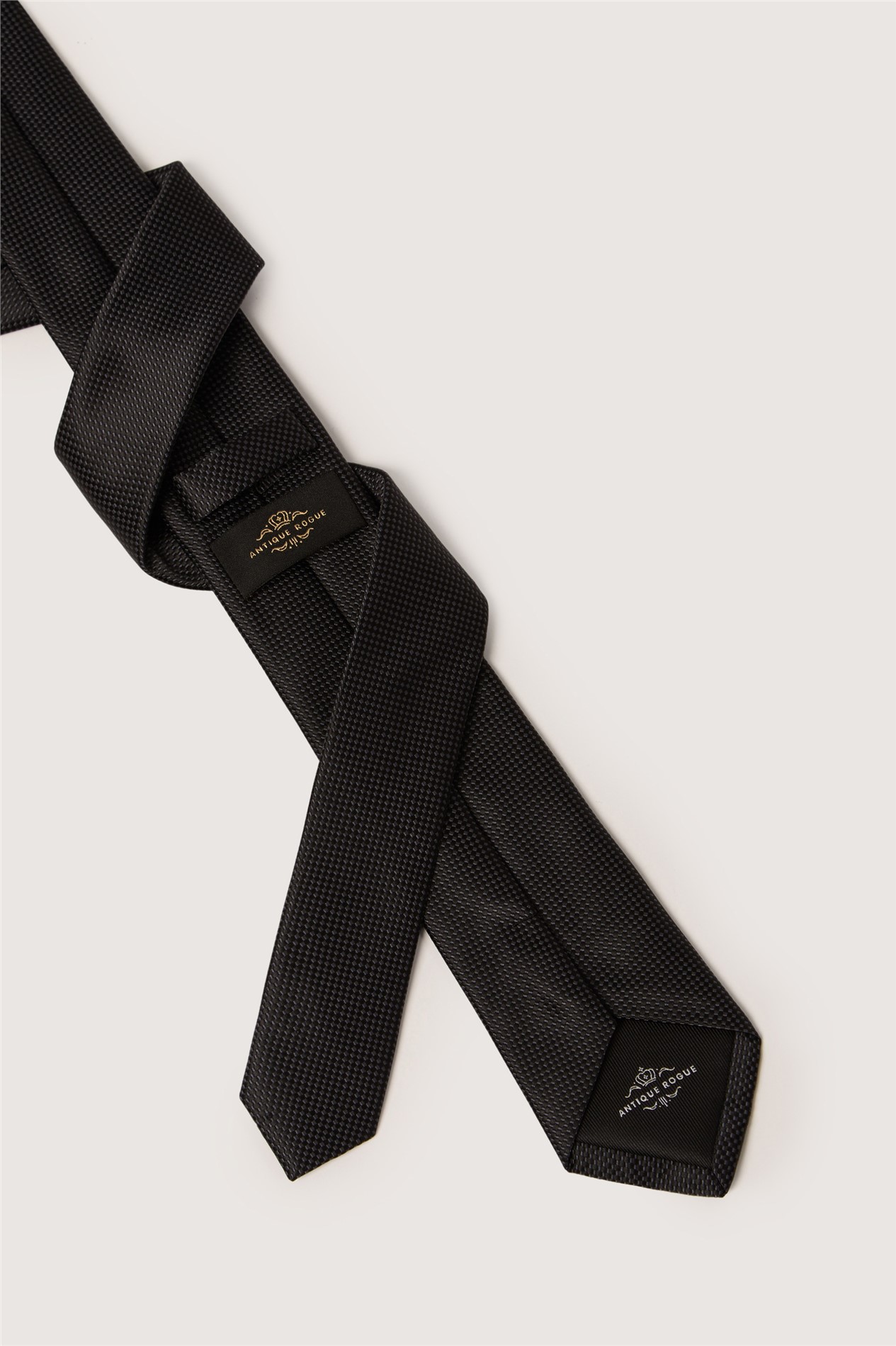 Antique Rogue Black Textured Tie
