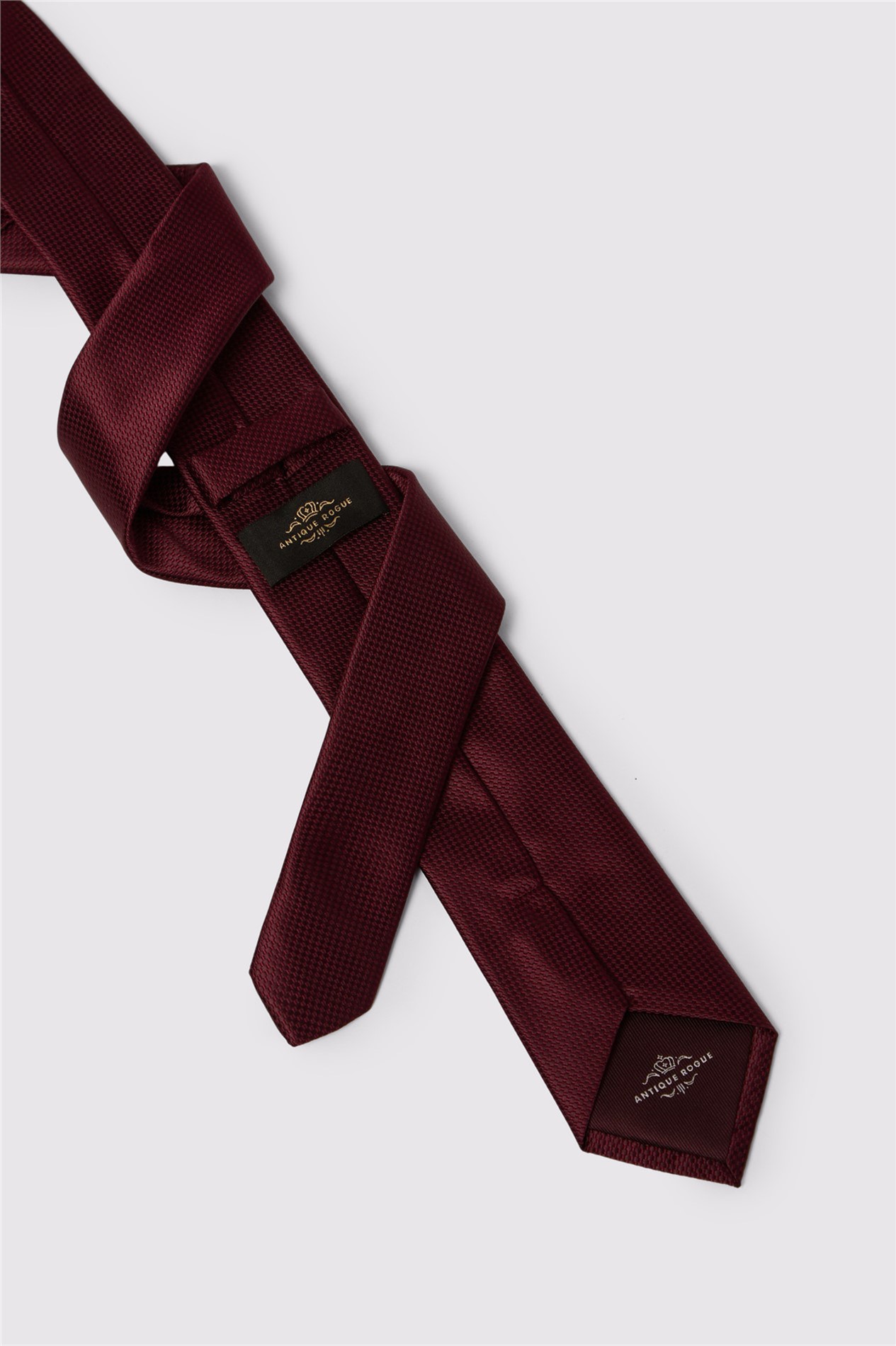 Antique Rogue Burgundy Textured Tie