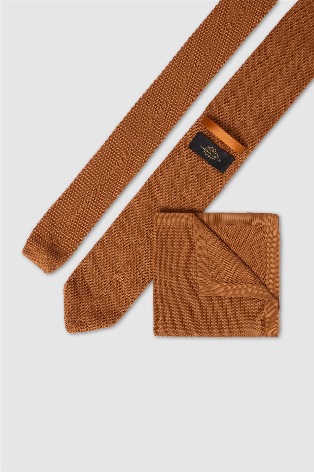 Antique Rogue Rust Knitted Tie