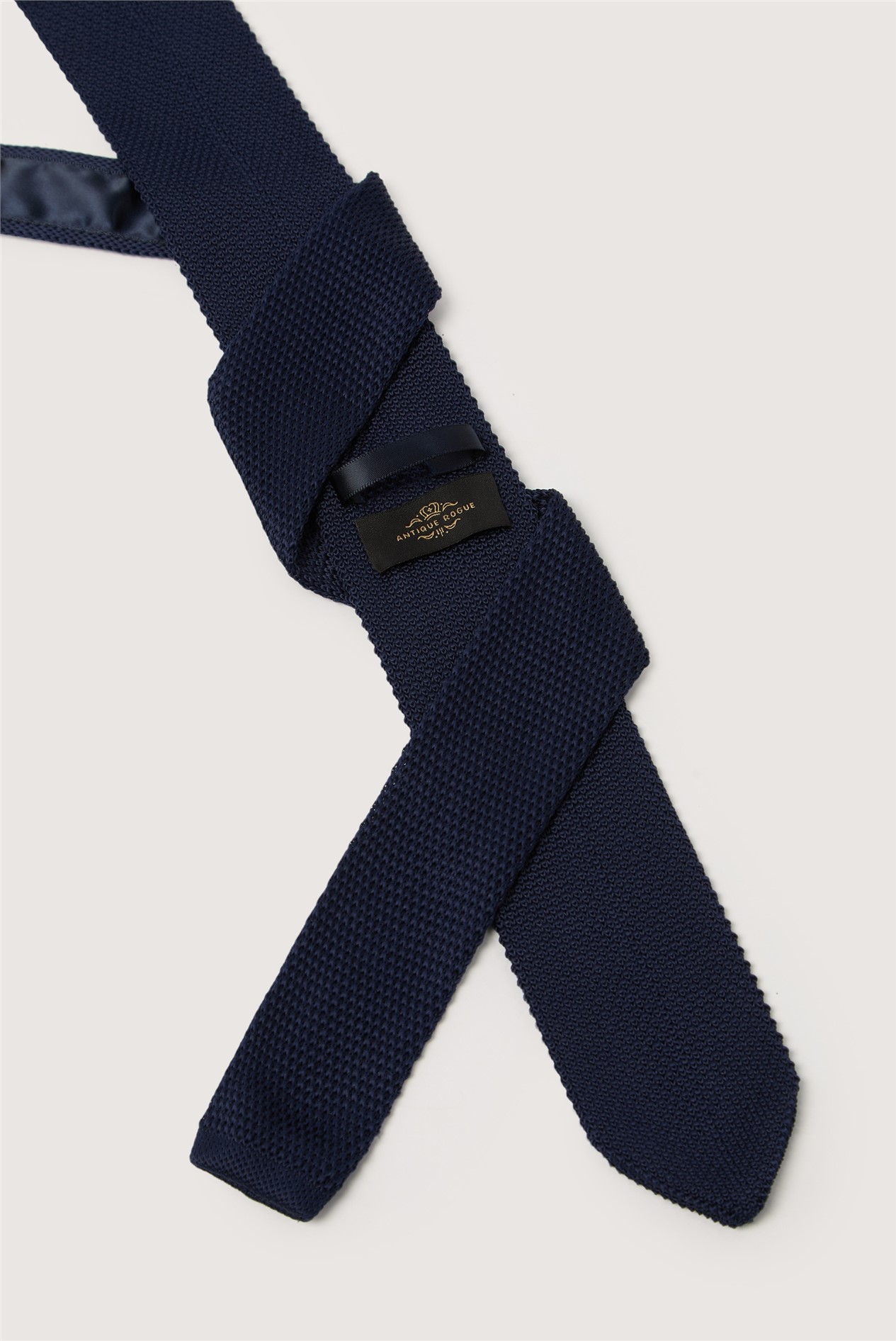 Antique Rogue Navy Knitted Tie