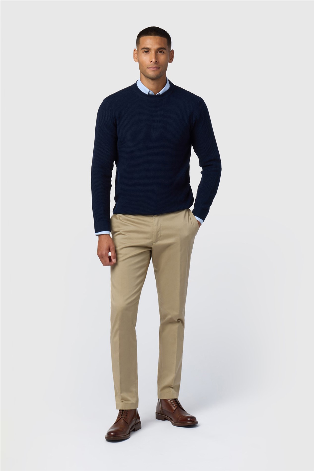 Melka Navy Crew Neck Jumper