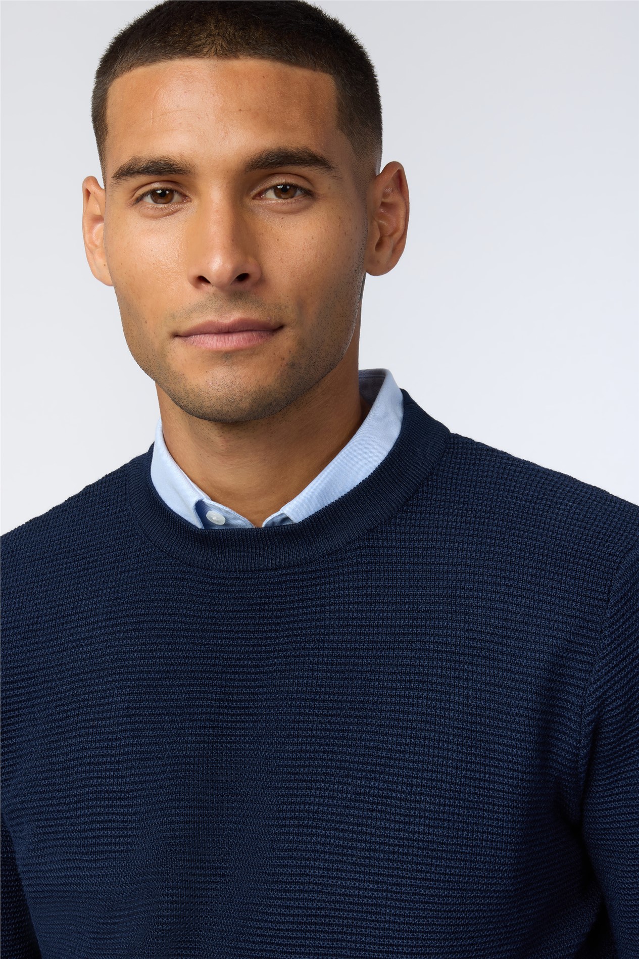 Melka Navy Crew Neck Jumper
