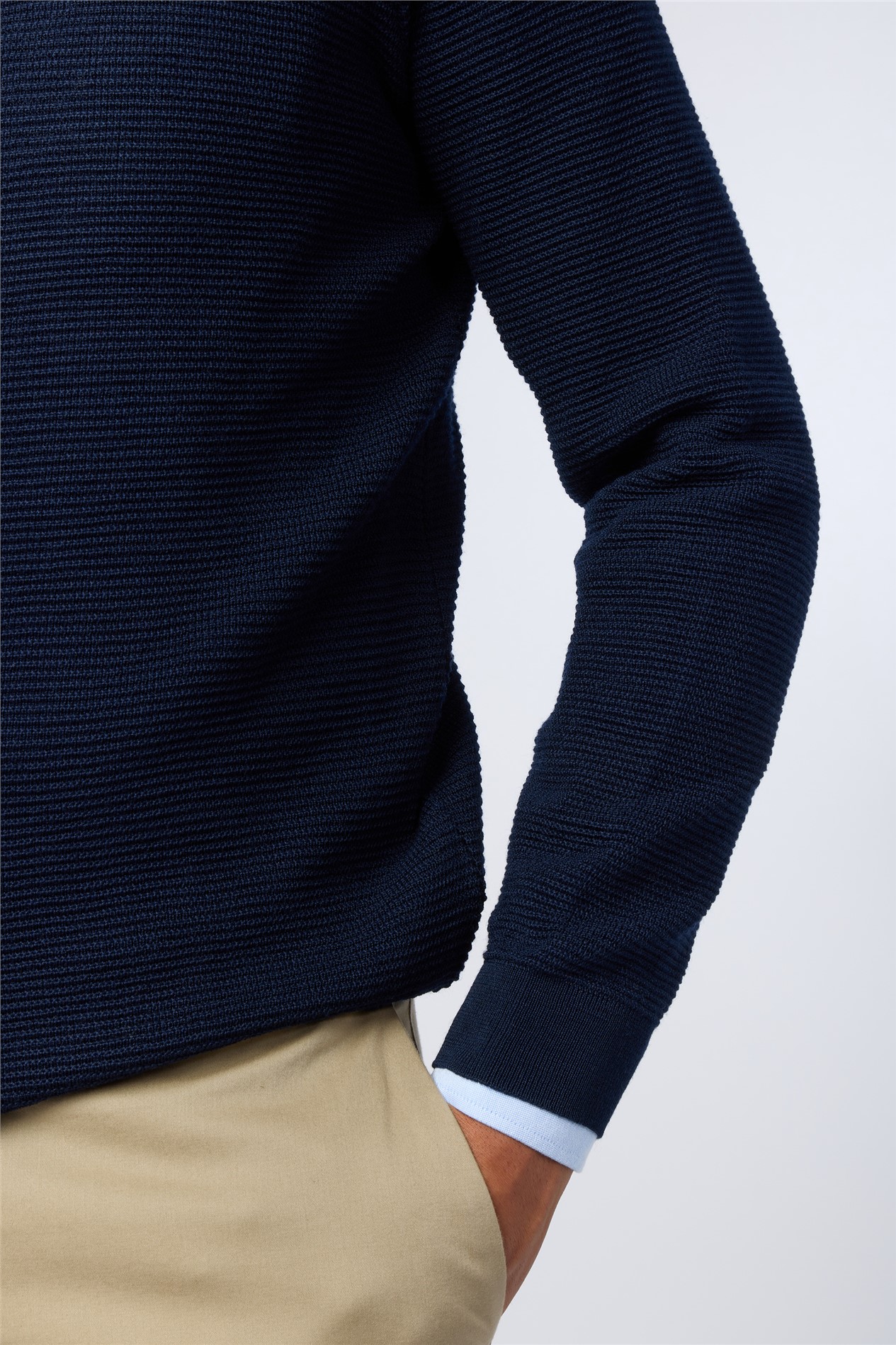 Melka Navy Crew Neck Jumper