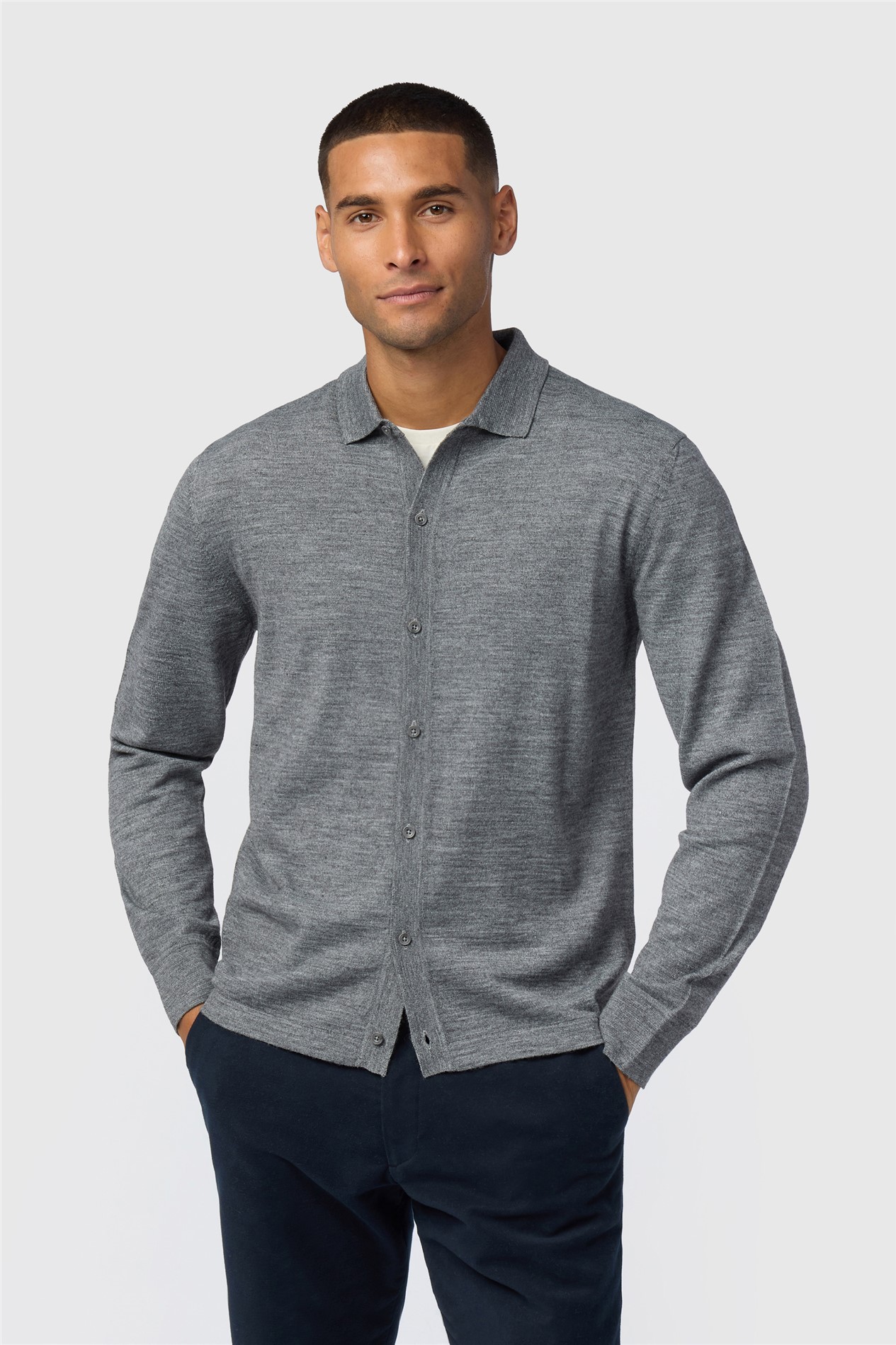 Melka Grey Knitted Shirt