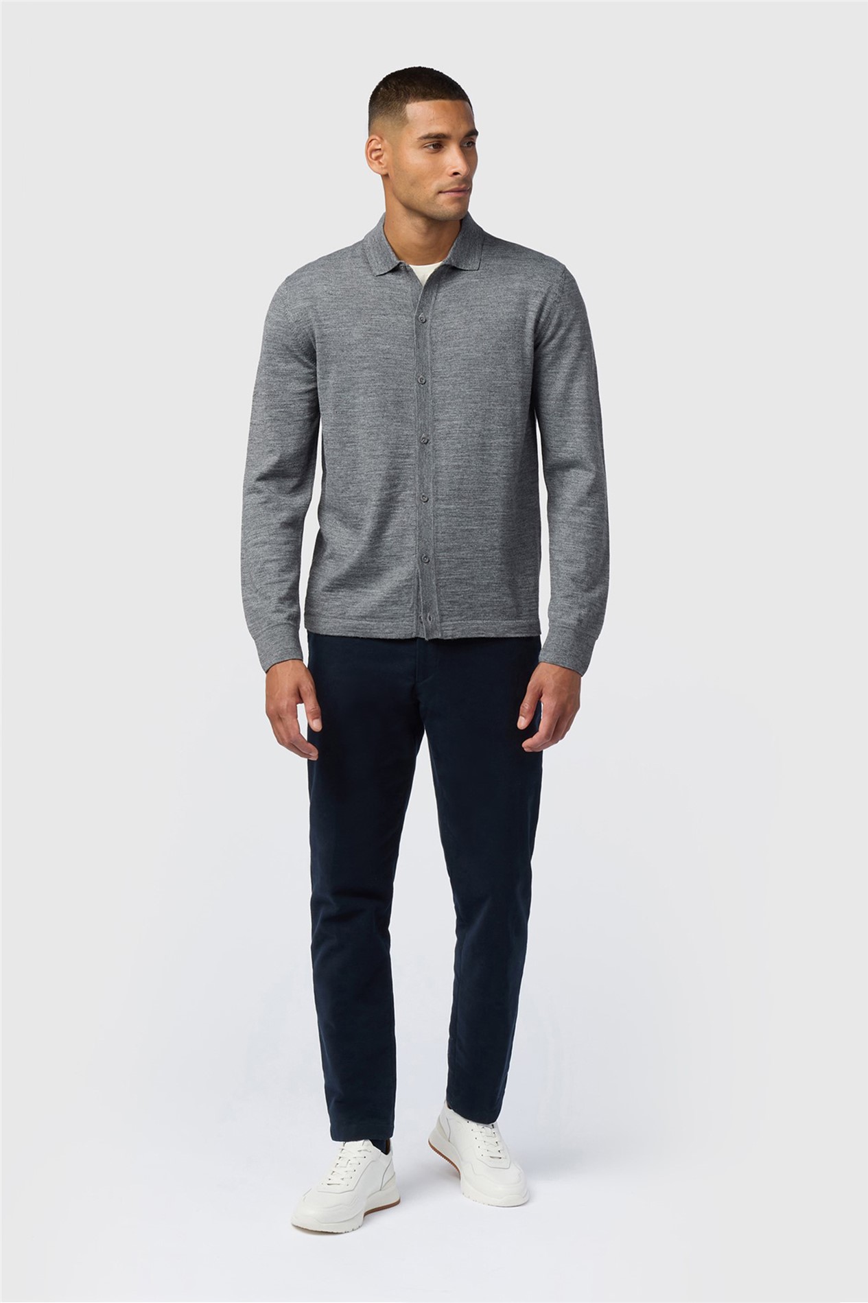 Melka Grey Knitted Shirt