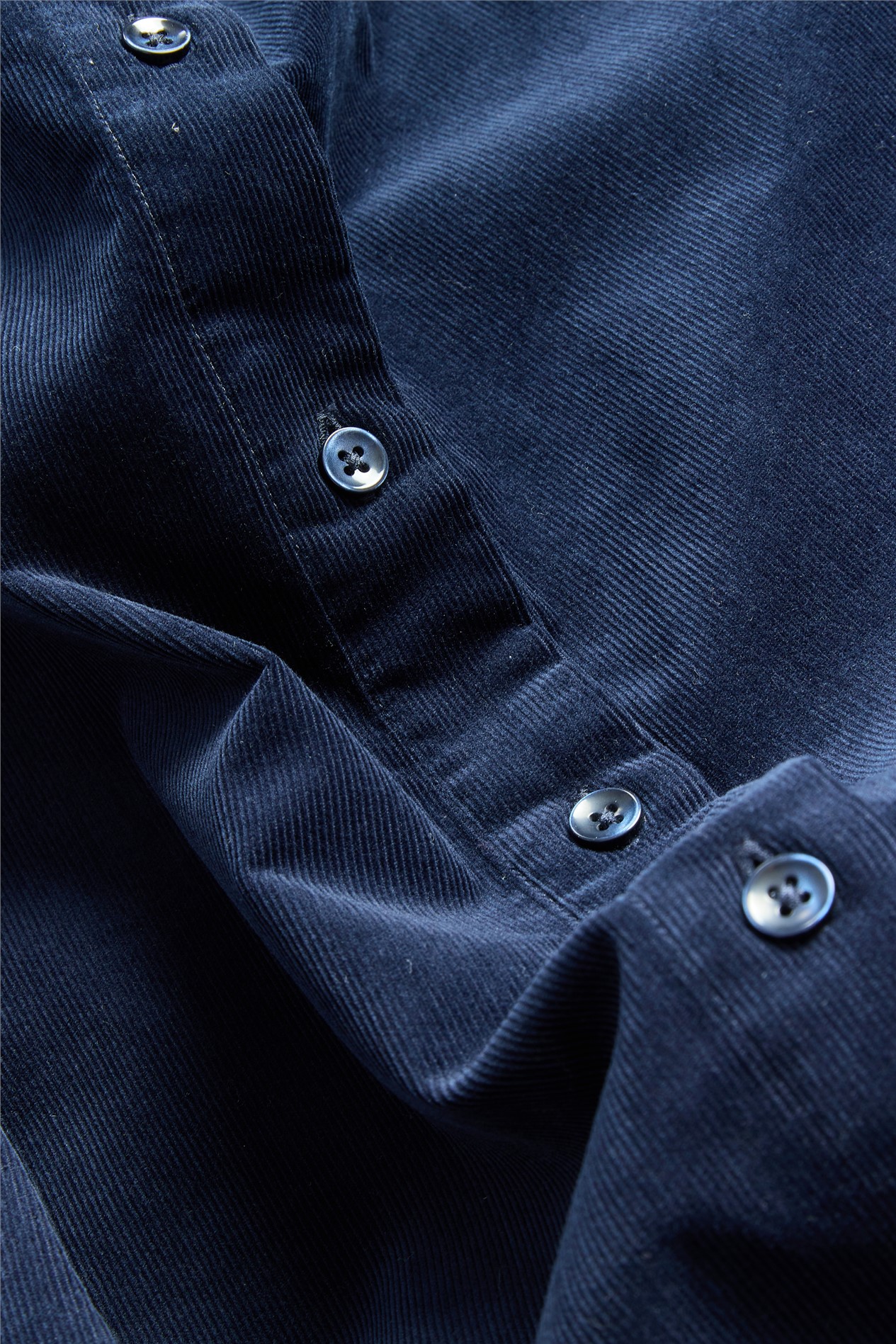 Melka Navy Corduroy Button Down Shirt