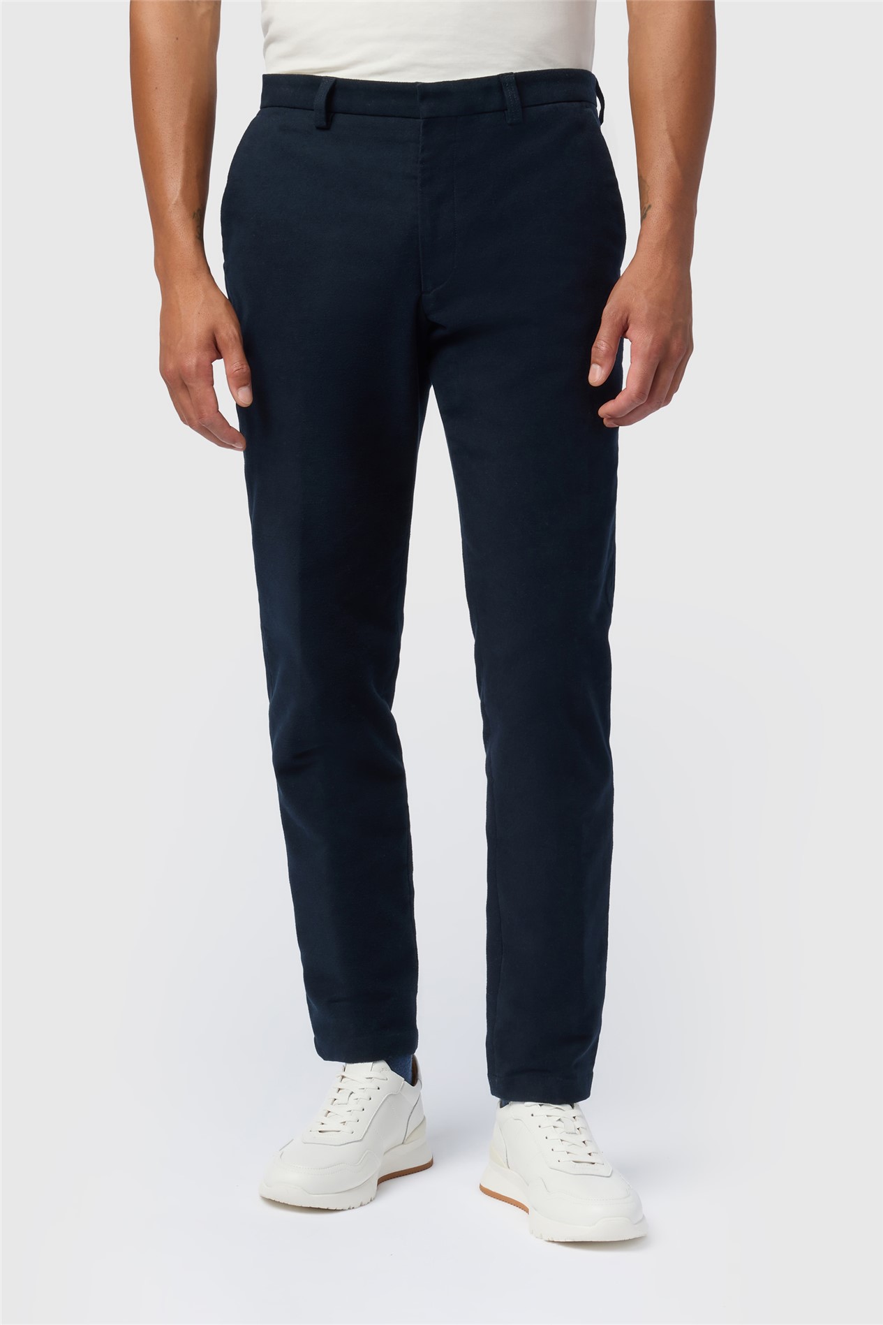 Melka Navy Moleskin Trouser