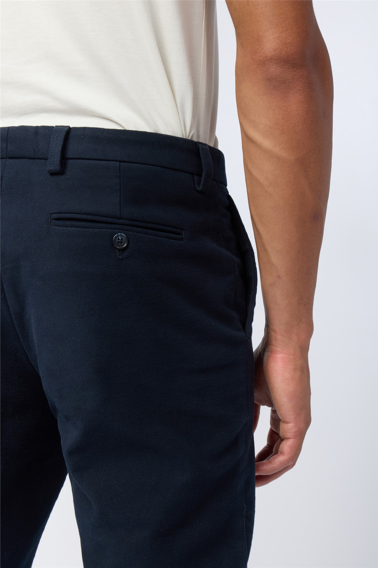 Melka Navy Moleskin Trouser