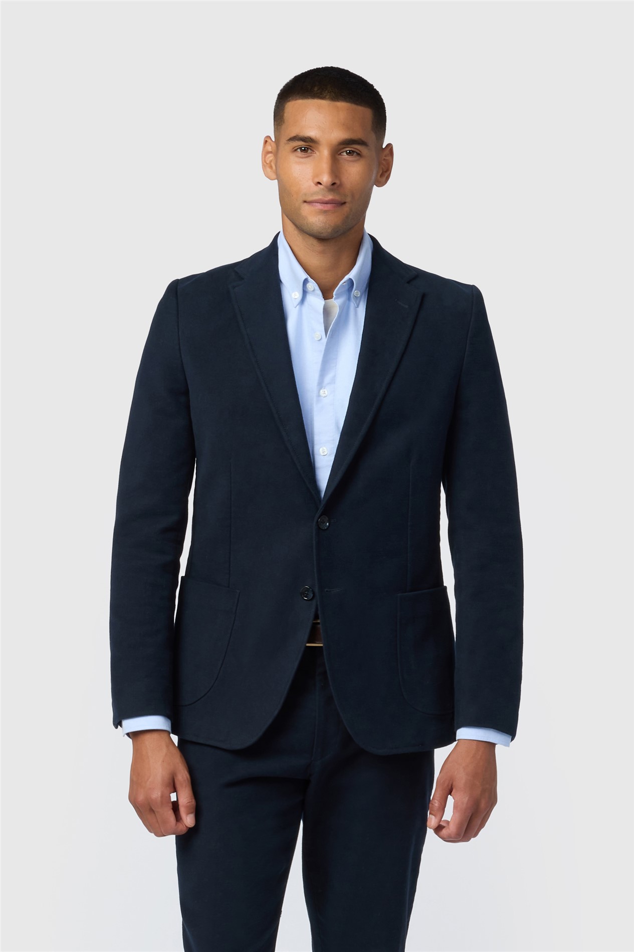 Melka Navy Moleskin Blazer