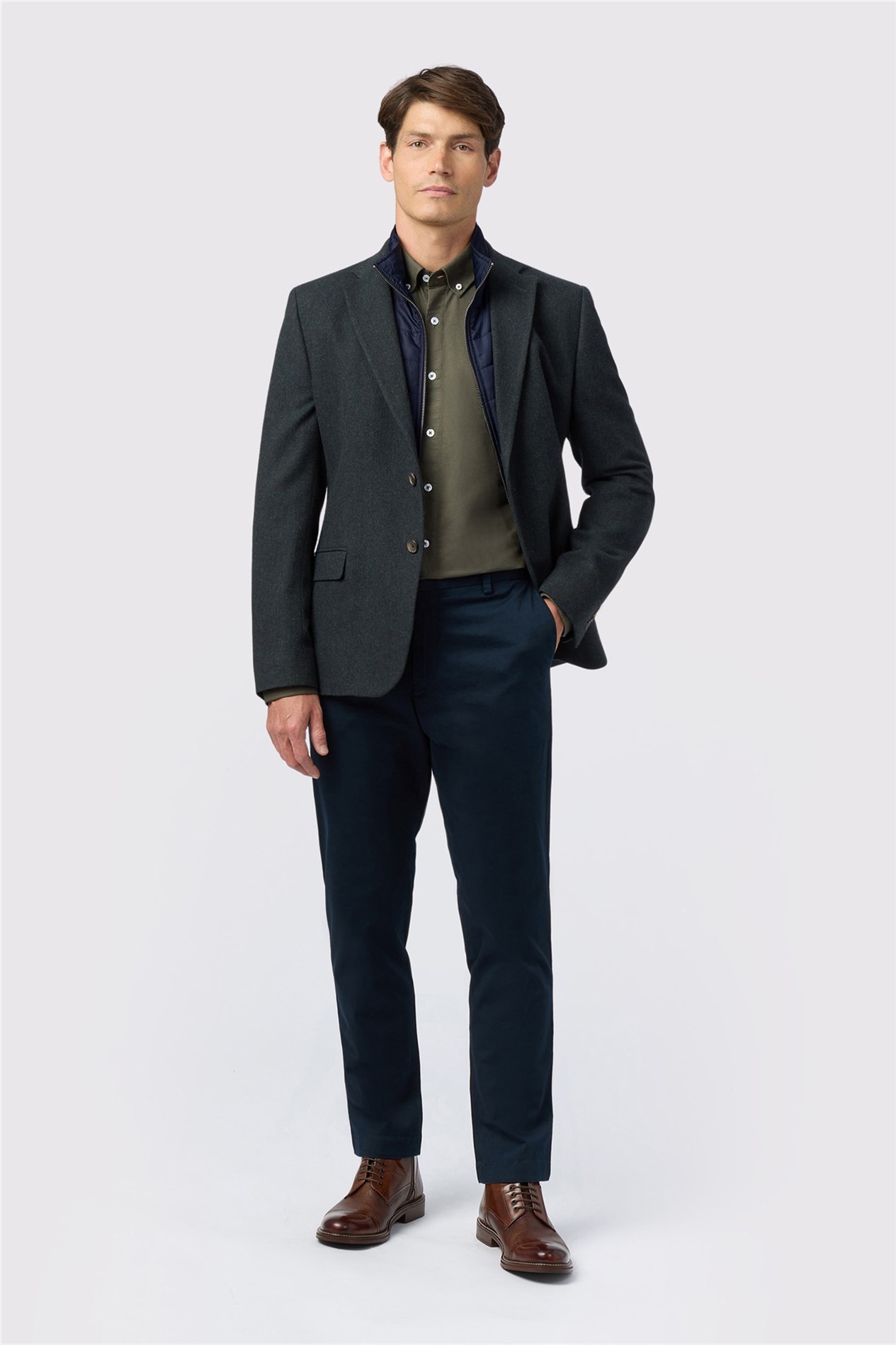 Melka Green Blazer with Gilet Insert
