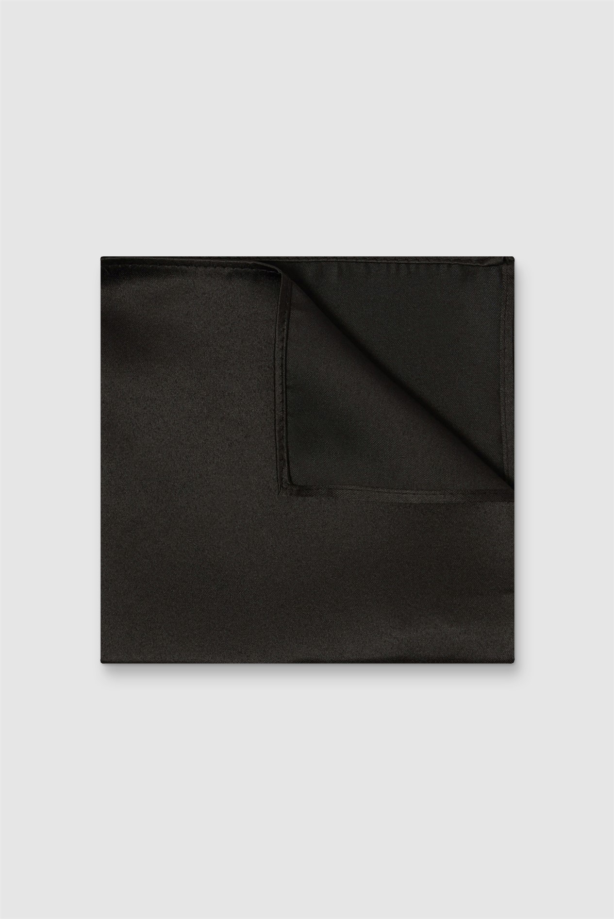 Limehaus Black Pocket Square
